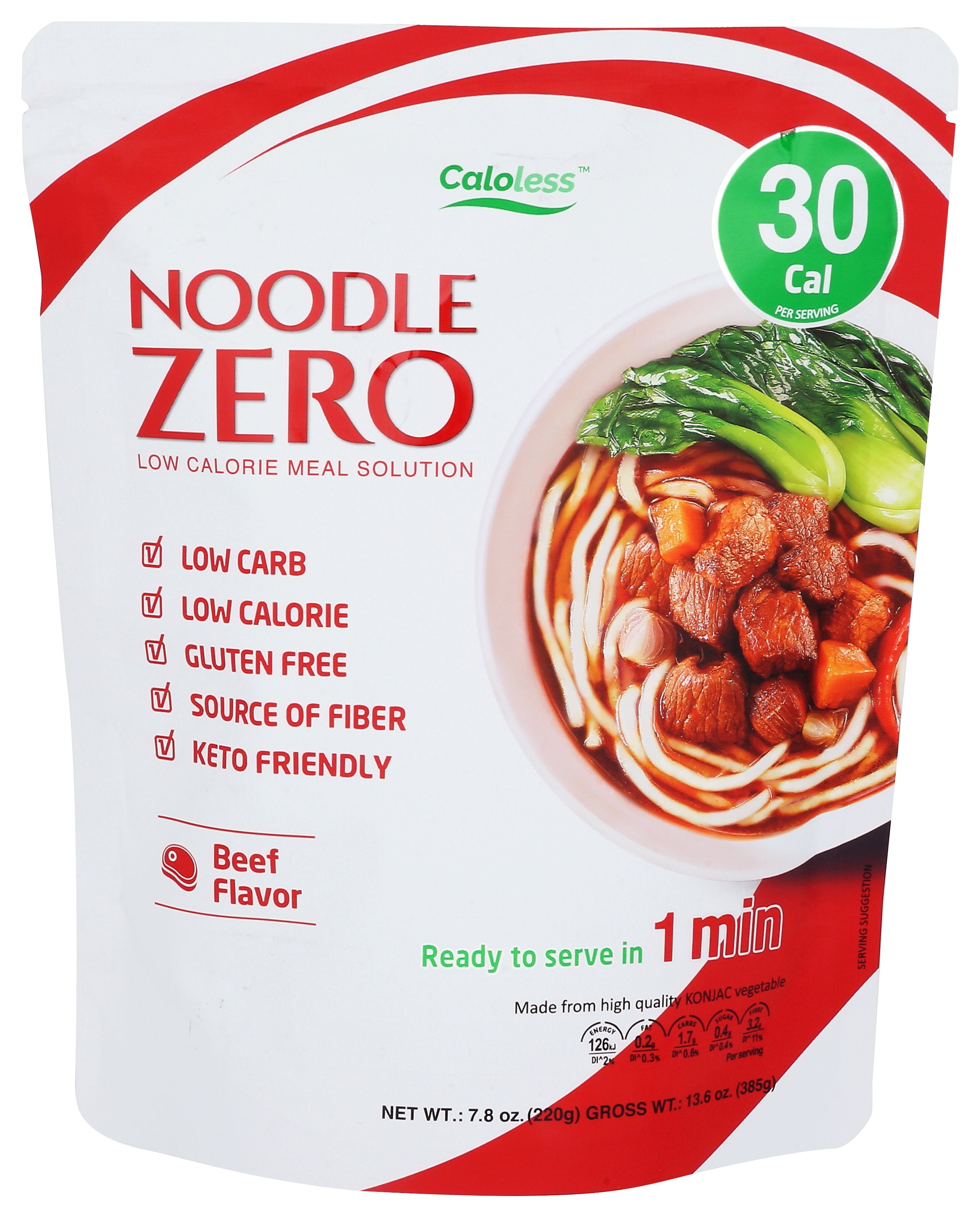CALOLESS NOODLE KONJAC BEEF - Case of 6
