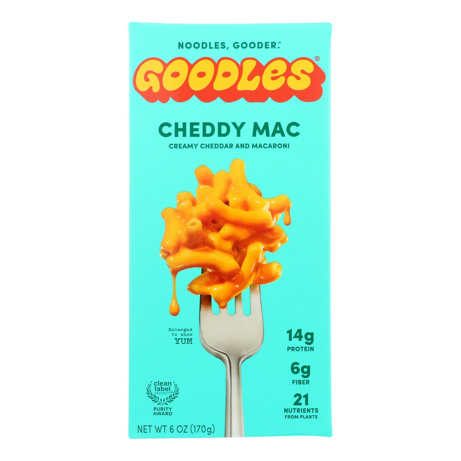 Goodles - Mac & Cheese Cheddy Mac - Case of 12-6 OZ