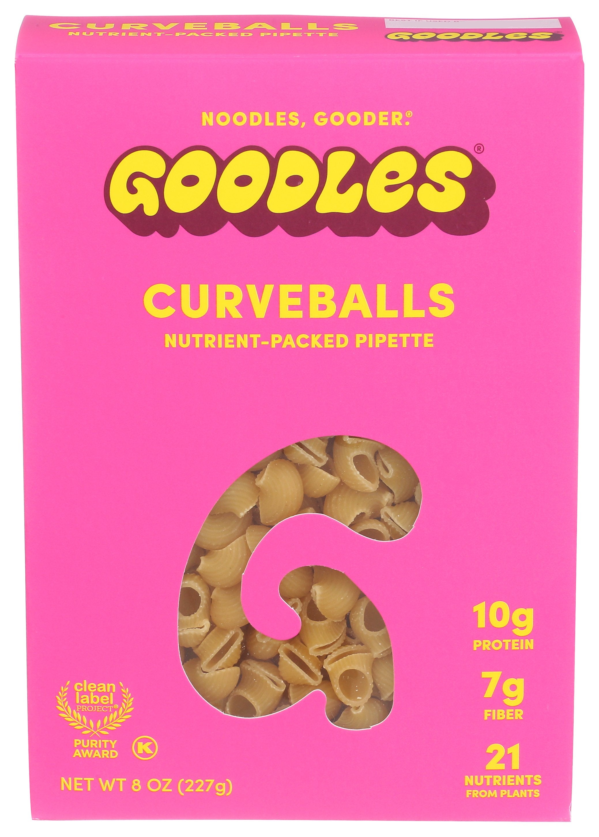 GOODLES PASTA PIPETTE CURVEBALLS - Case of 12