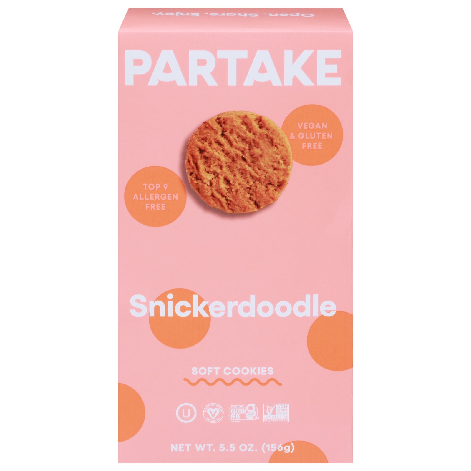 Partake Foods - Cookies Sft Bkd Snkrddl - CS of 6-5.5 OZ