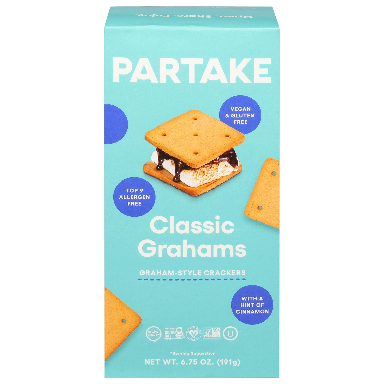Partake Foods - Cracker Classic Graham - CS of 6-6.75 OZ