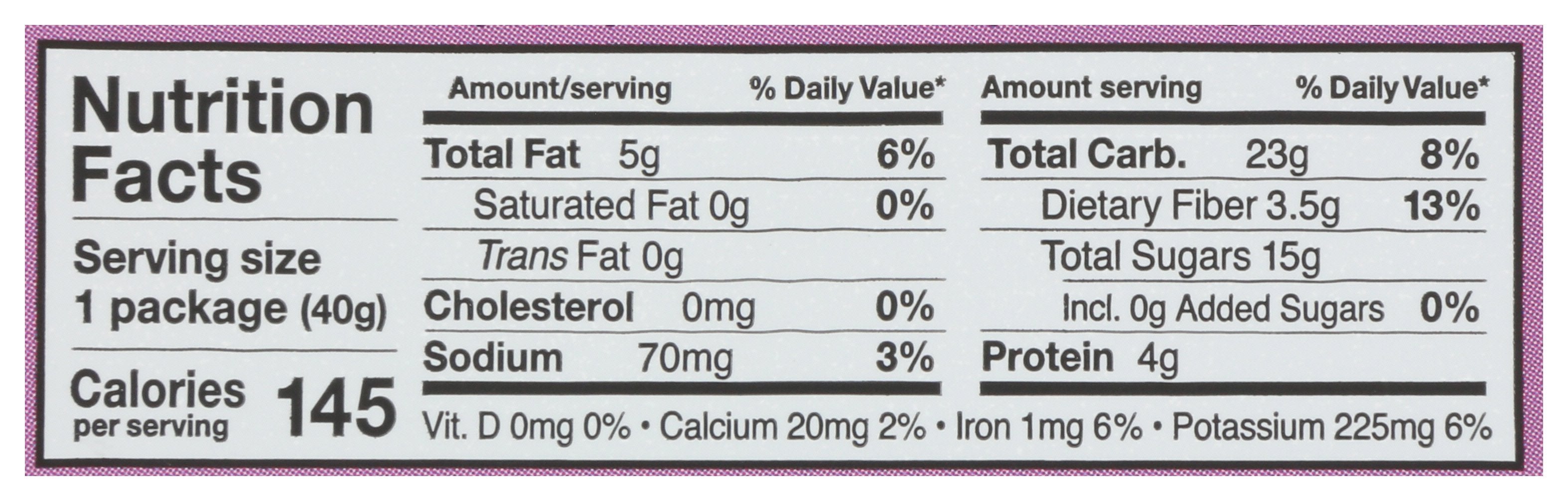 SWEET NOTHINGS BARS NUT OATML RAISN PB - Case of 12
