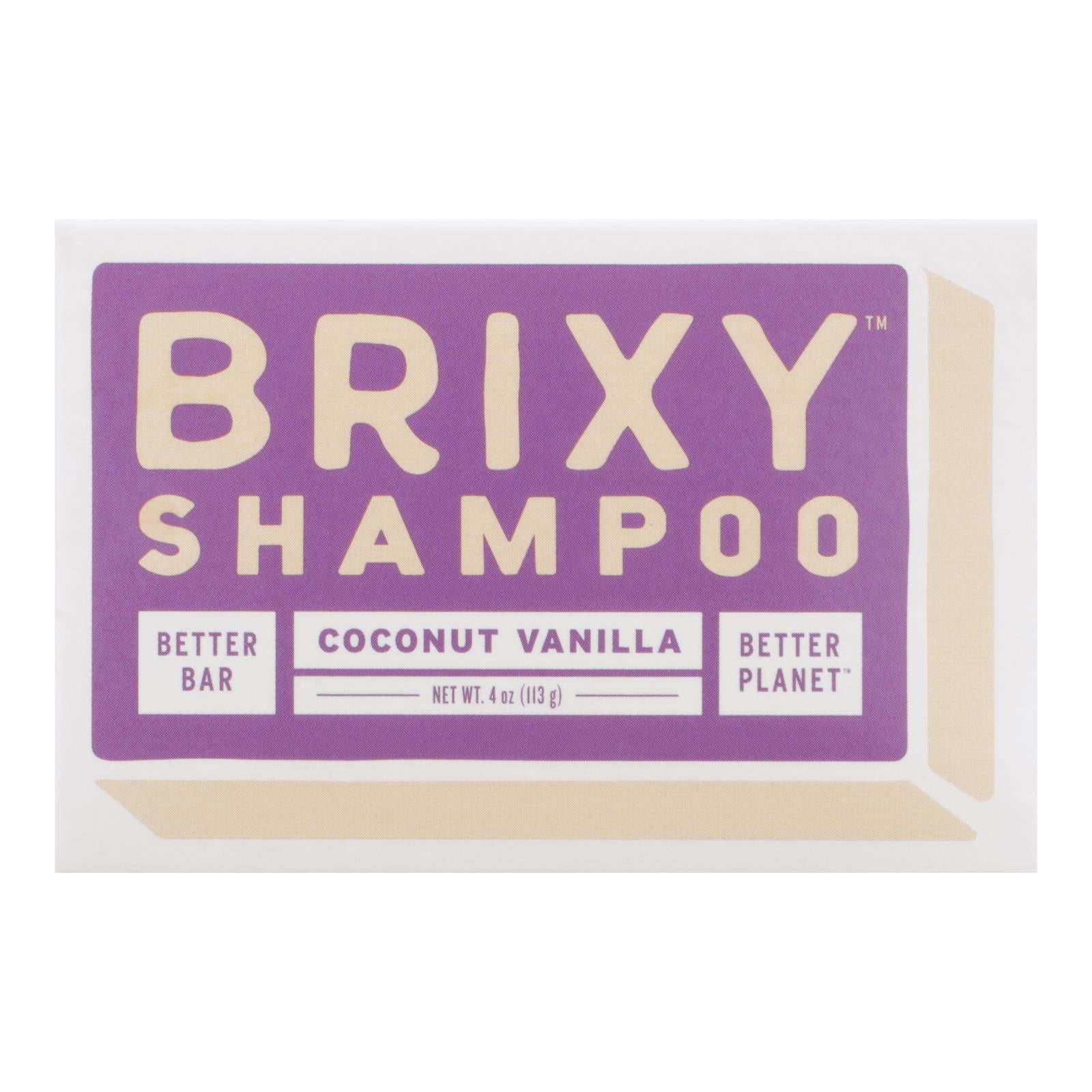 Brixy - Shampoo Bar Coconut Vanilla - 1 Each -4 Oz