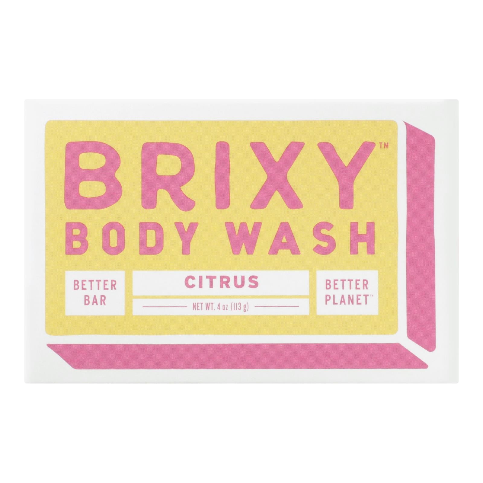 Brixy - Body Wash Bar Citrus - 1 Each -4 Oz