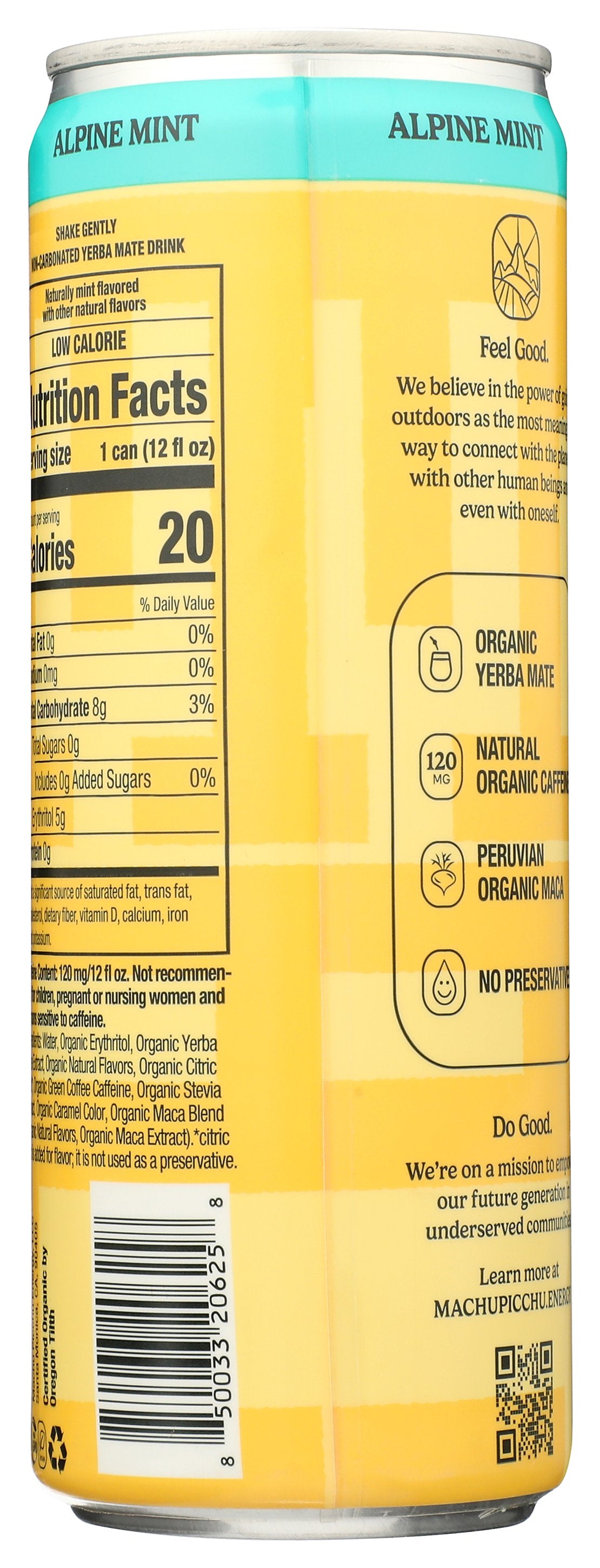 MACHU PICCHU YERBA MATE ALP MNT ORG - Case of 12