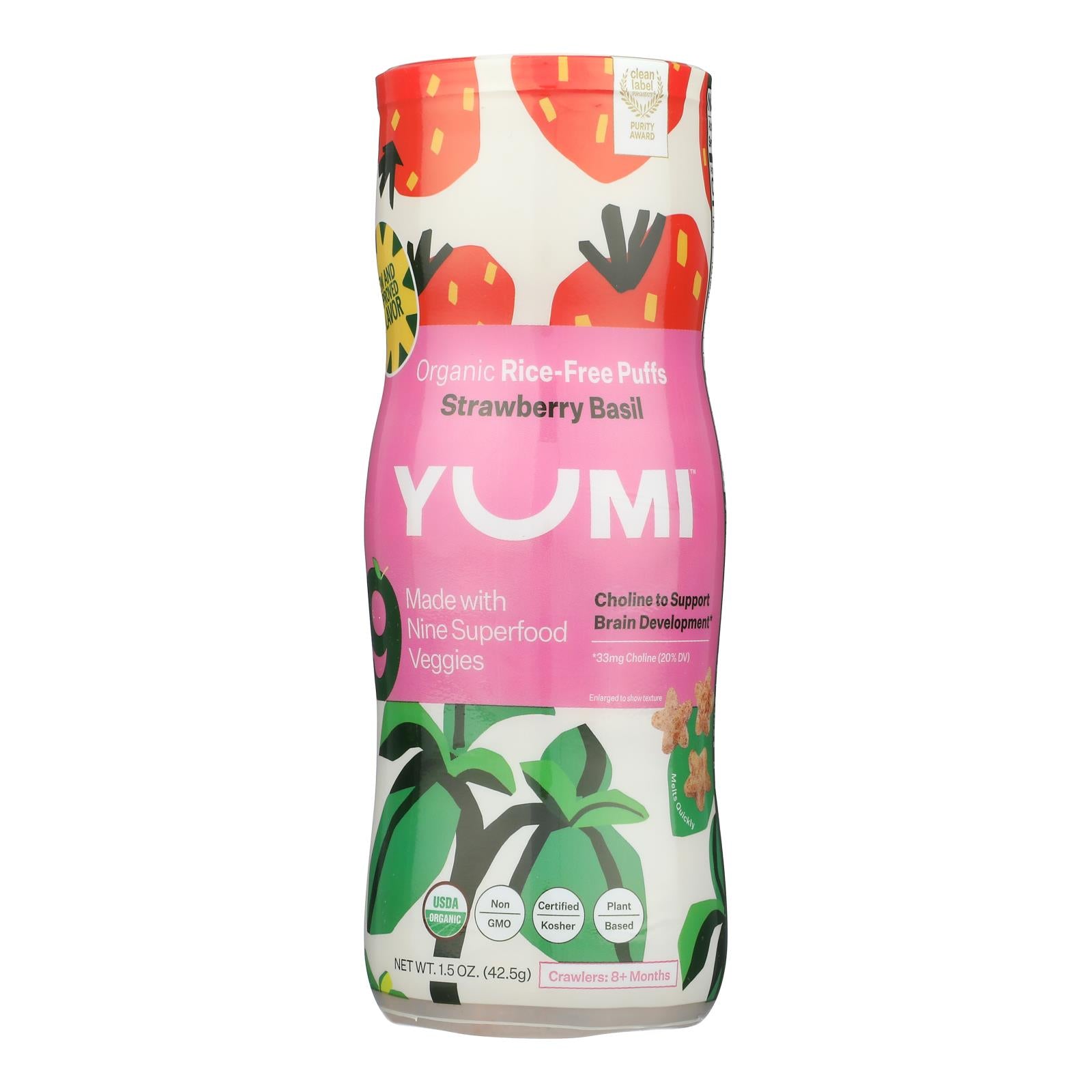 Yumi - Puffs Og2 Strawbry Basil - EA of 1-1.5 OZ