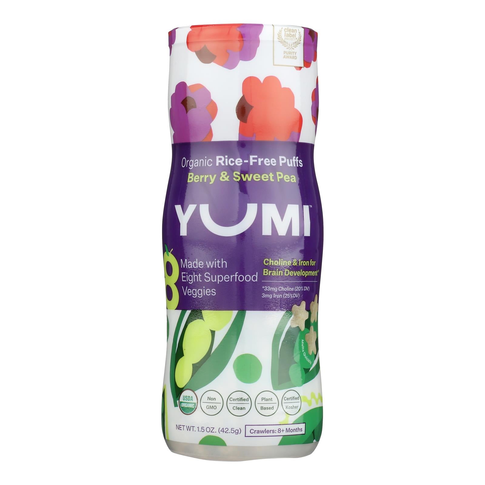 Yumi - Puffs Og2 Berry Swt Pea - EA of 1-1.5 OZ