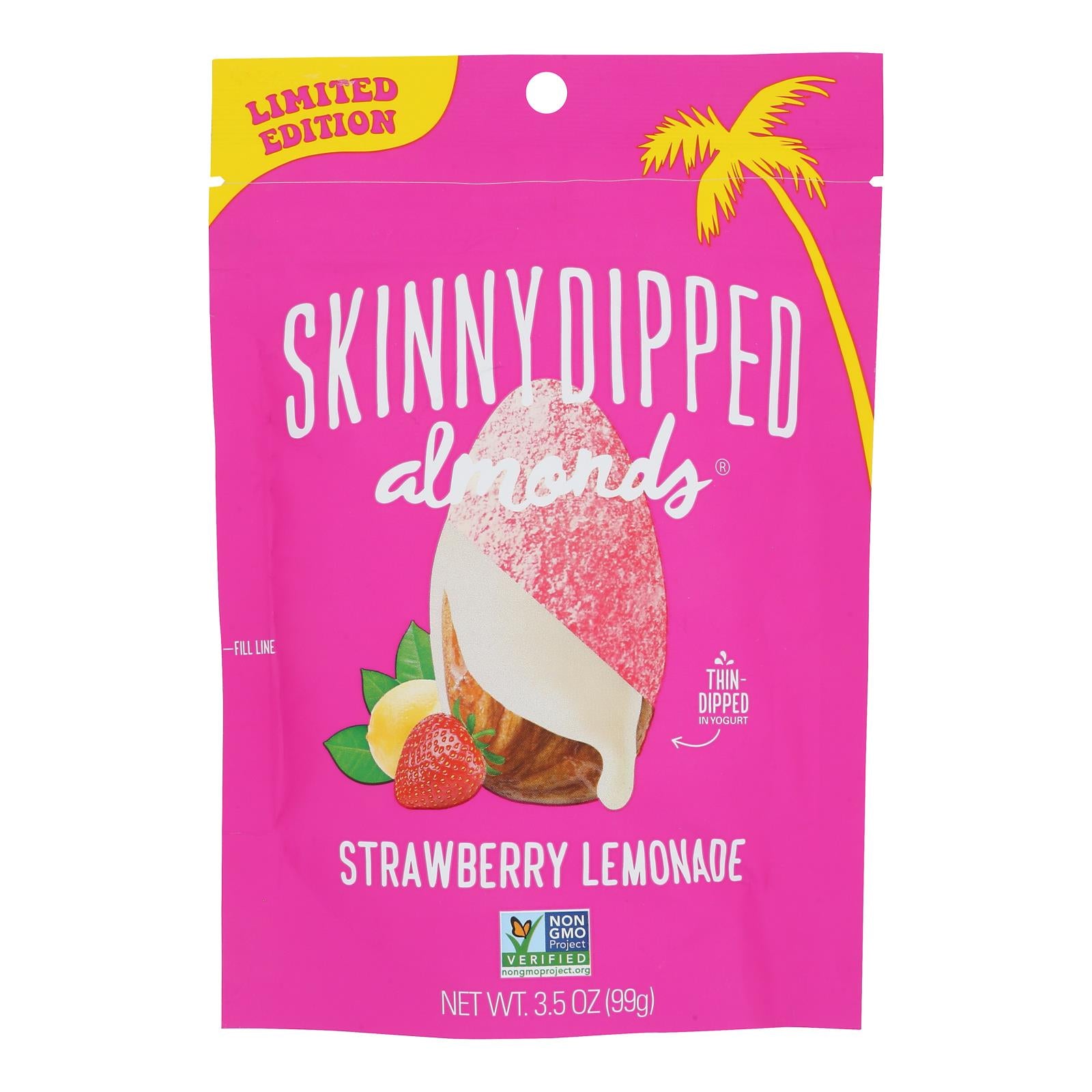 Skinnydipped - Alomnds Strwbry Lemonade - Case of 10-3.5 OZ