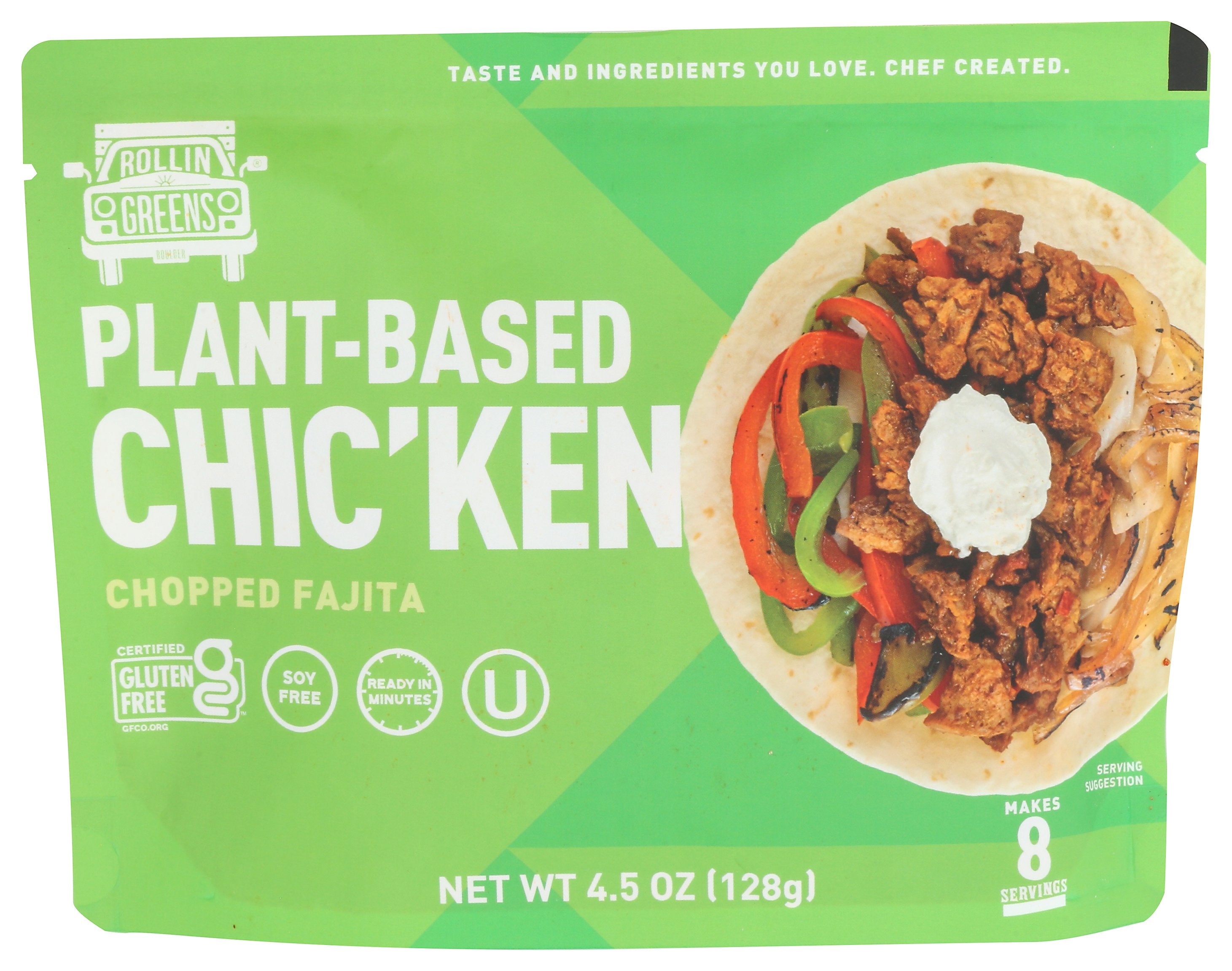 ROLLINGREENS CHICKEN FAJITA PLANT BSD - Case of 12