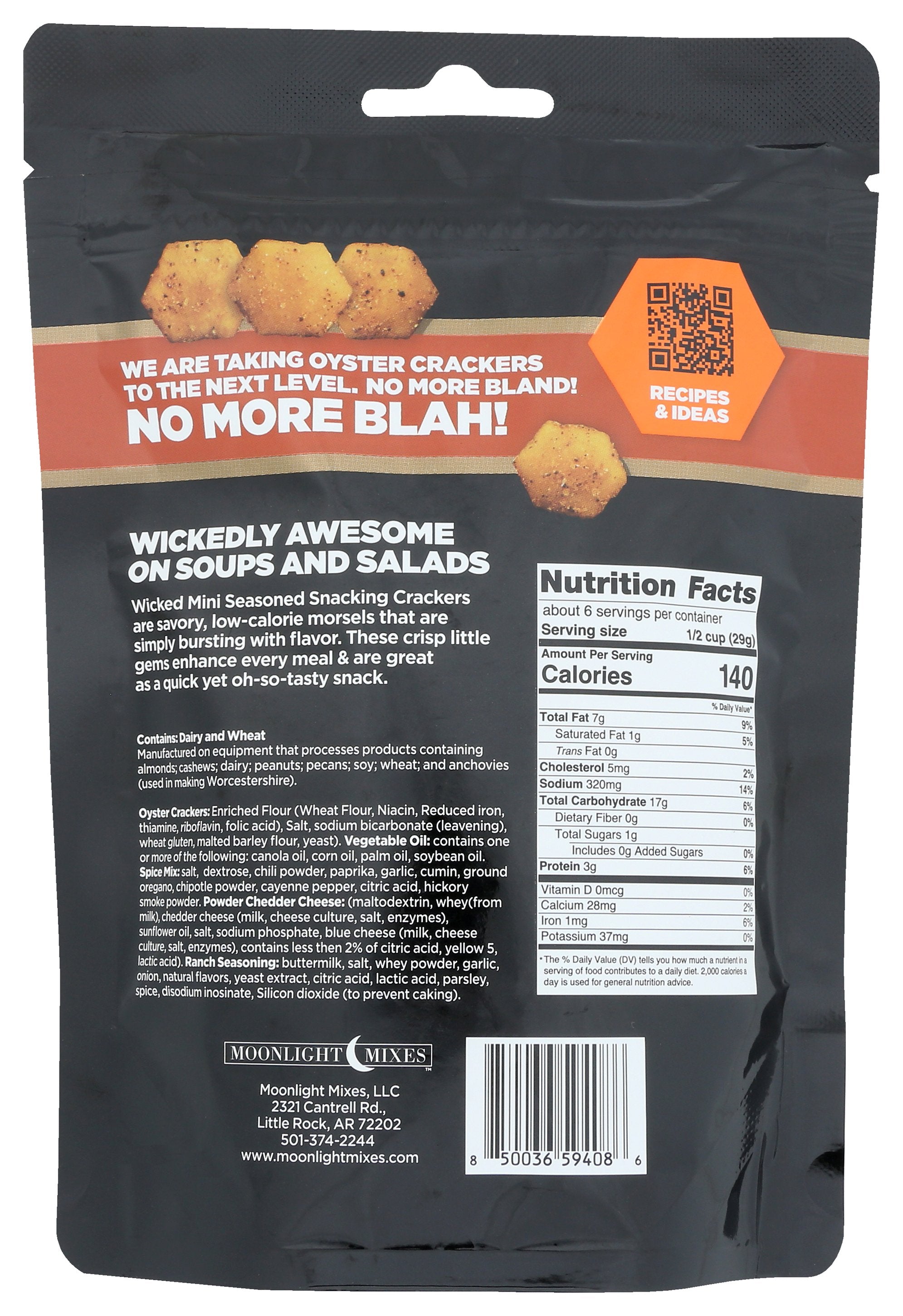 WICKED MIX CRACKERS CHILI CHS MINI - Case of 6