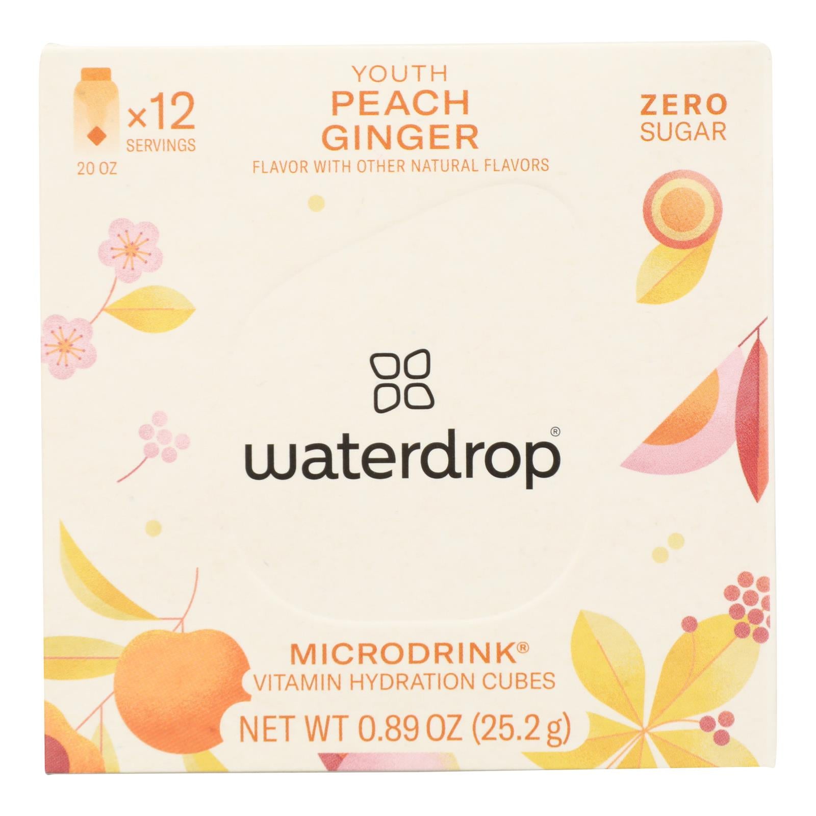 Waterdrop - Microdrink Youth Punch Ginger - Case of 6 - 0.85 Ounces