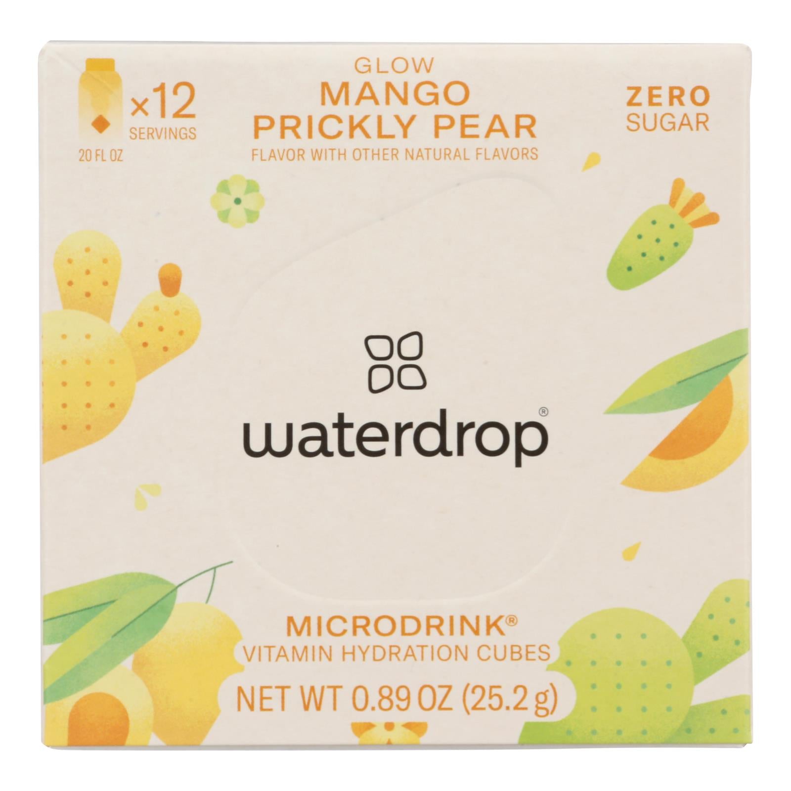 Waterdrop - Microdrink Glow Mango Pear - Case of 6 - 0.85 Ounces