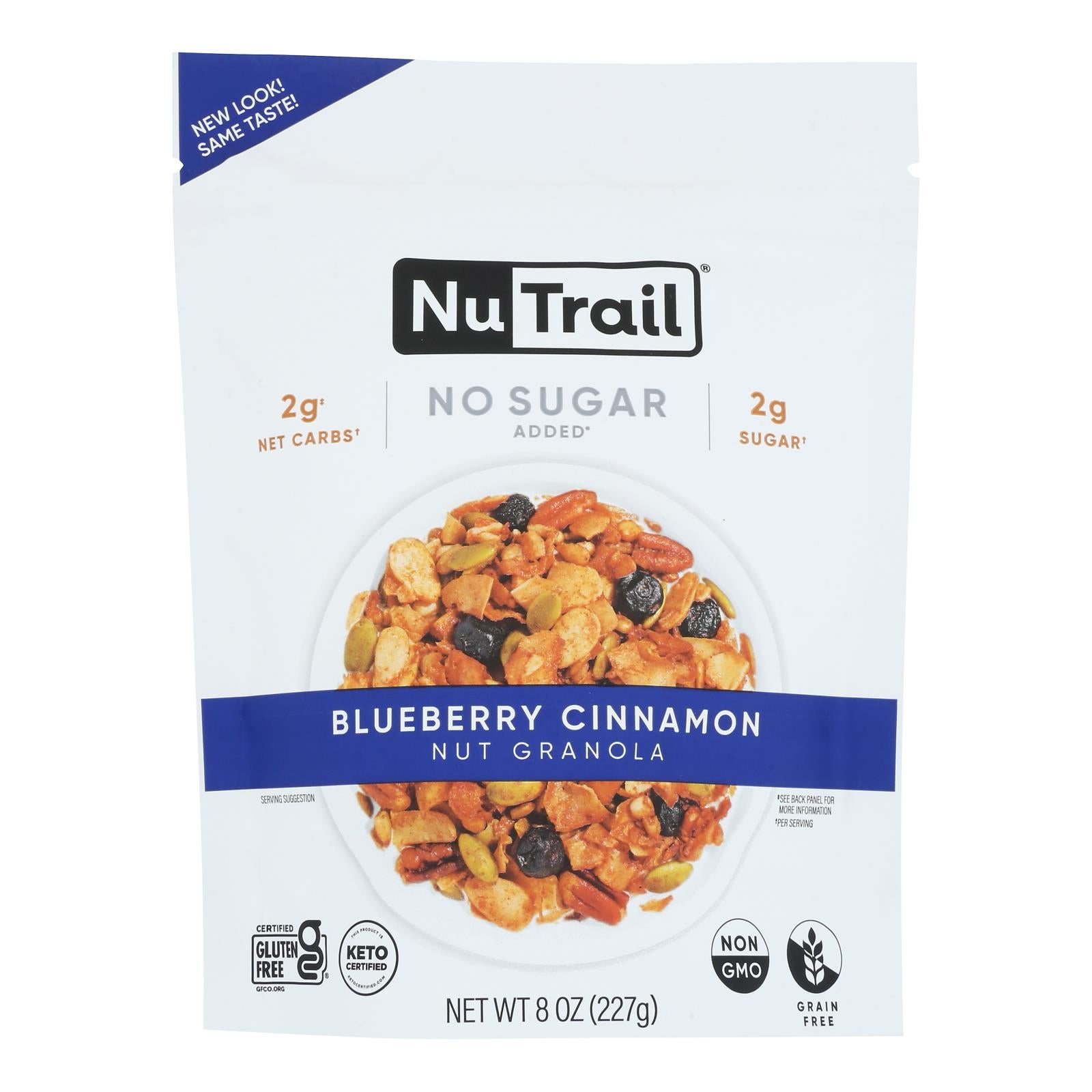 Nutrail - Granola Blueberry Cinnamon - Case of 6-8 ounces