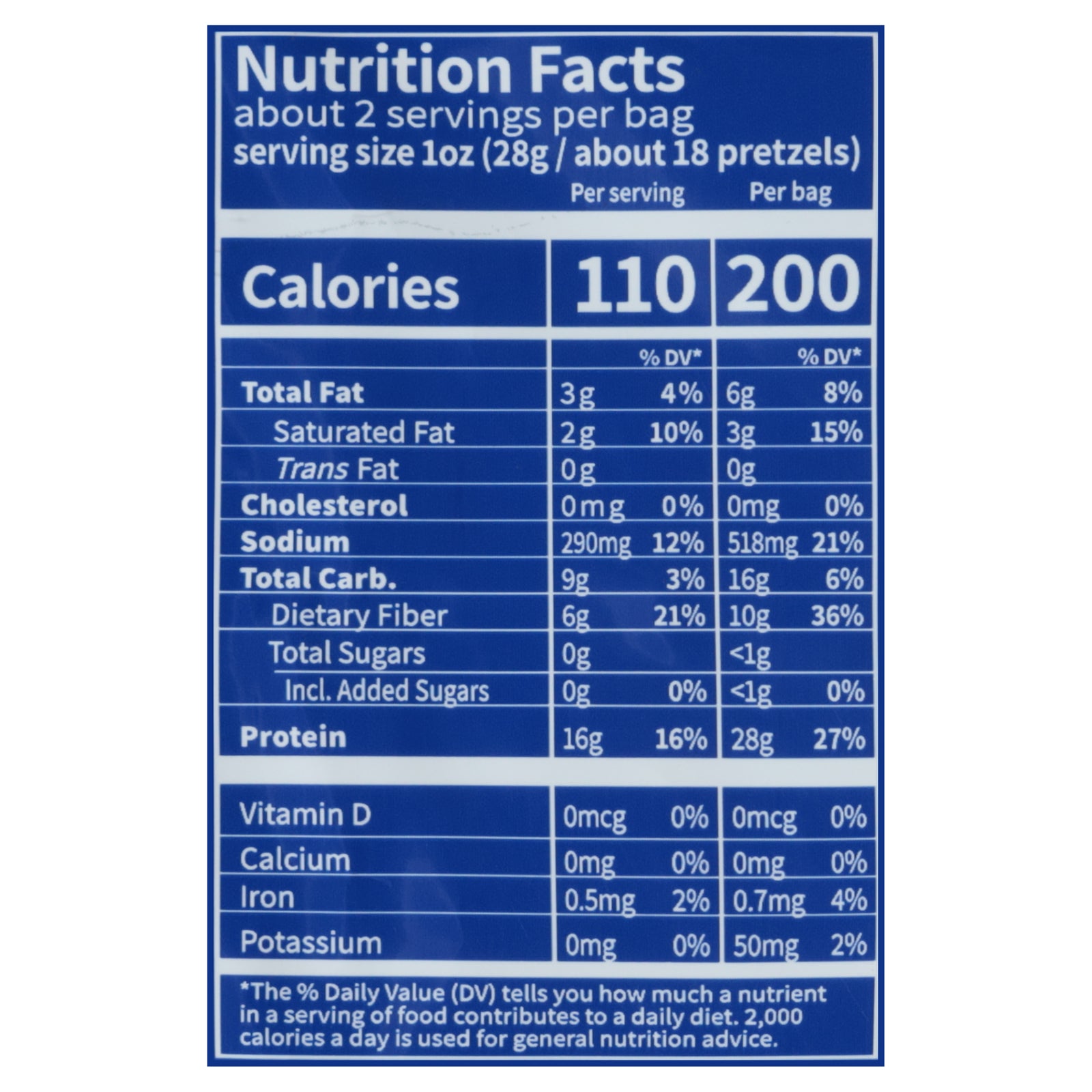 Crisp Power - Protein Pretzels Sea Salt - CS of 6-1.75 OZ