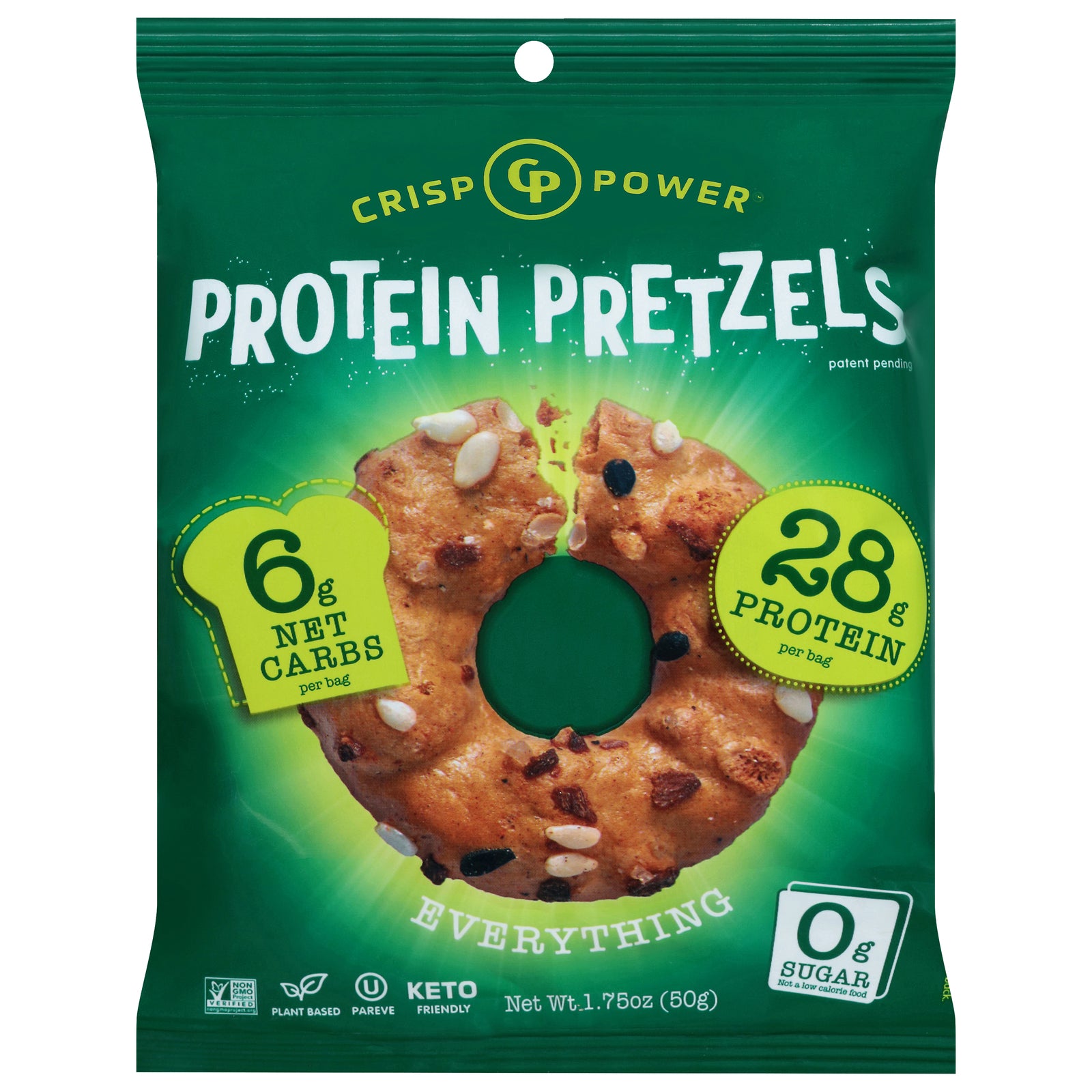 Crisp Power - Protein Pretzels Evrythng - CS of 6-1.75 OZ