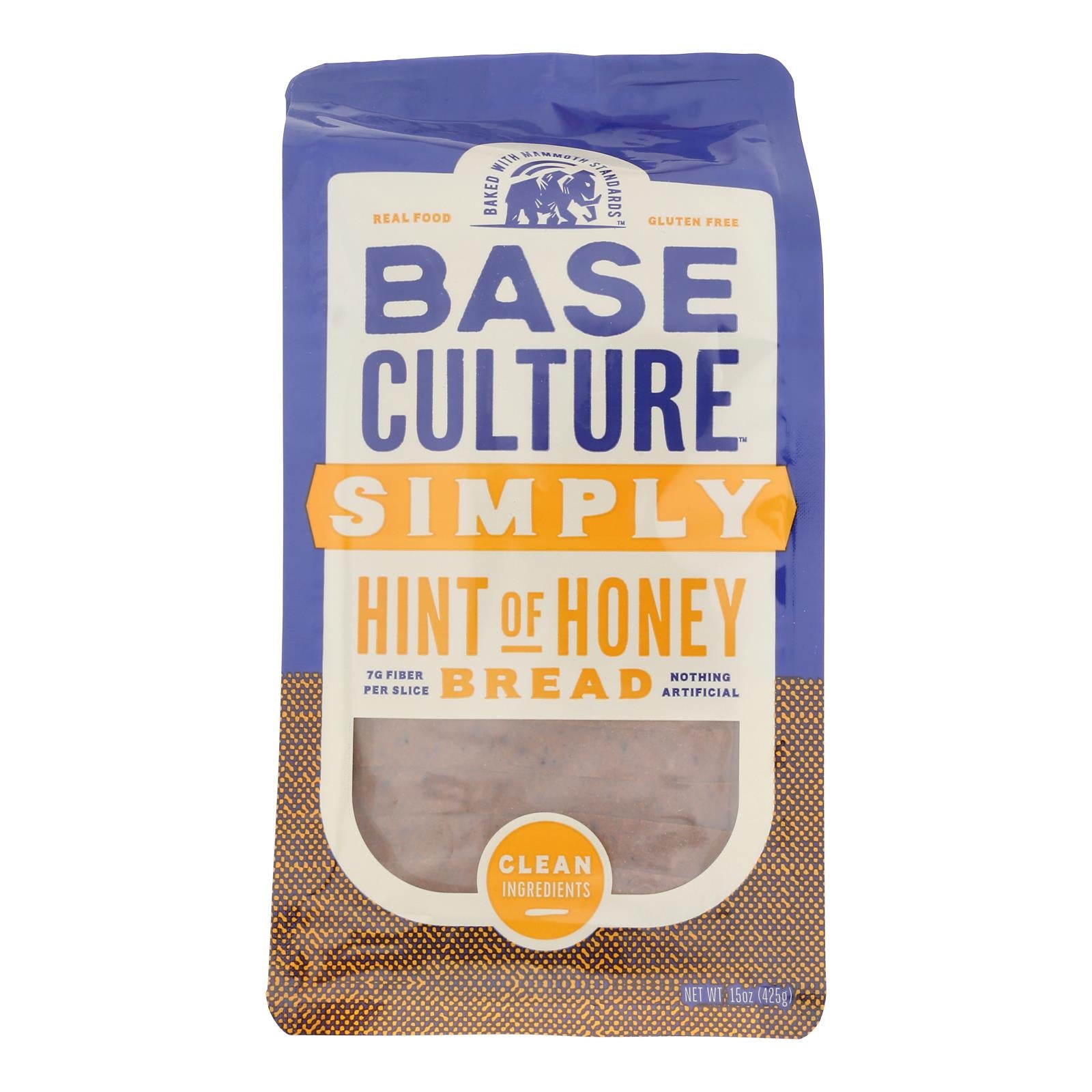 Base Culture - Smply Bread Hint Of Honey - CS of 6-15 OZ