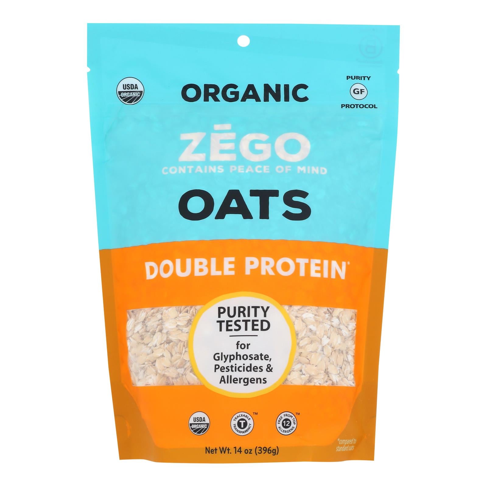 Zego - Oats Double Protein - Case of 5-14 OZ