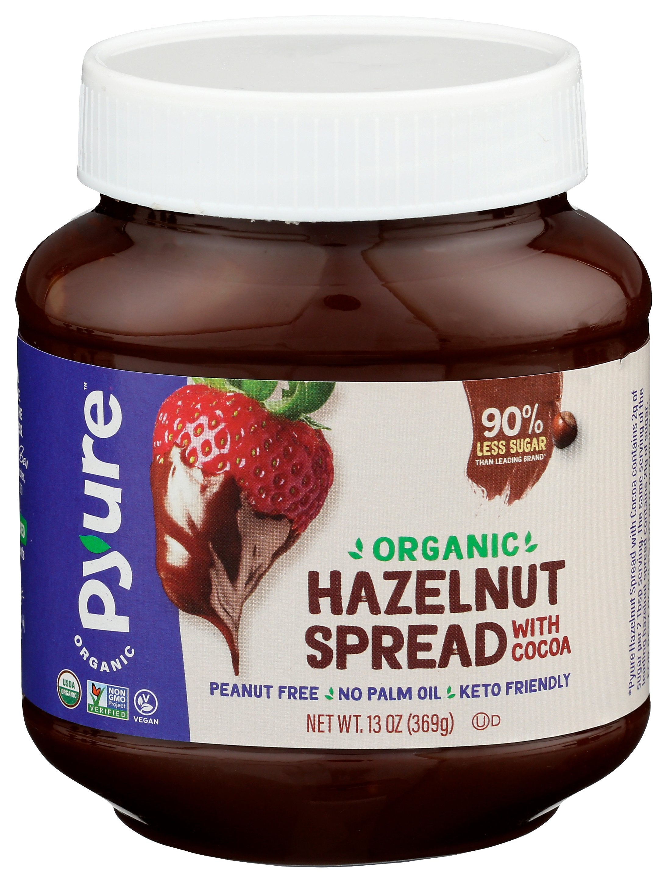 PYURE SPREAD HZLENUT COCOA ORG - Case of 6