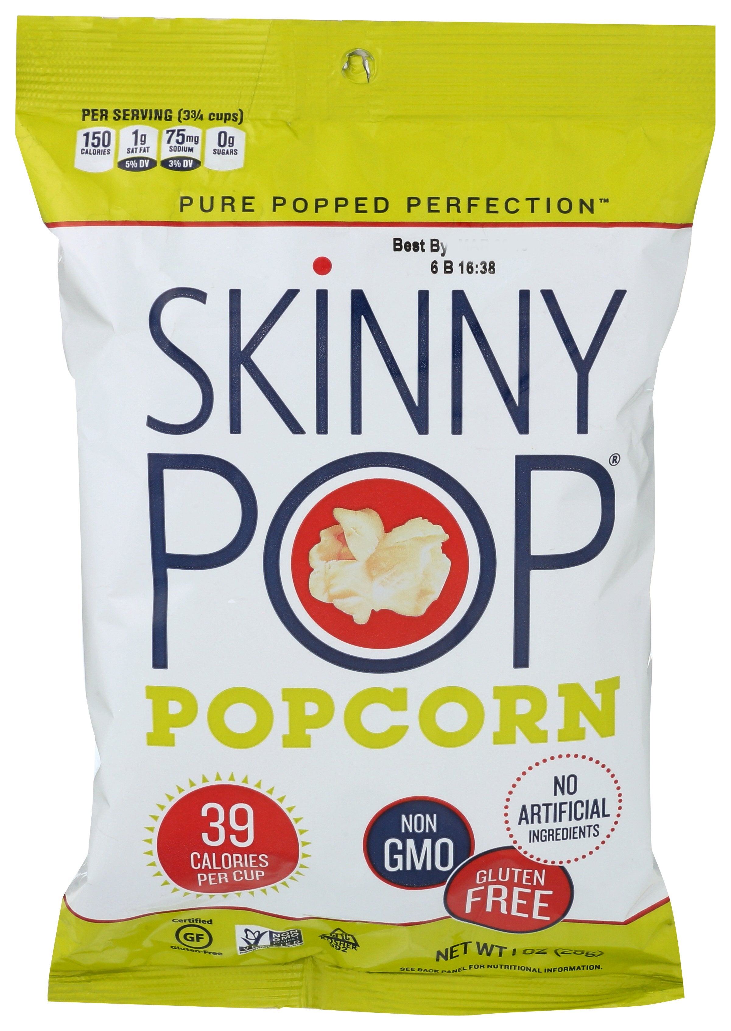 SKINNY POP POPCORN SNACK SIZE - Case of 12