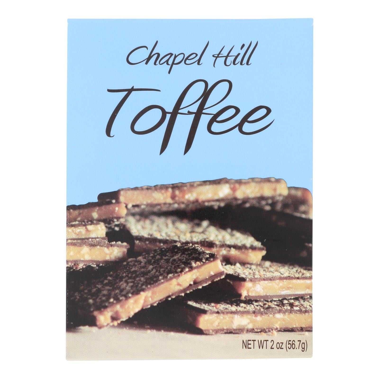 Chapel Hill Toffee - Toffee Pecan & Dark Chocolate - Case of 24-2 OZ