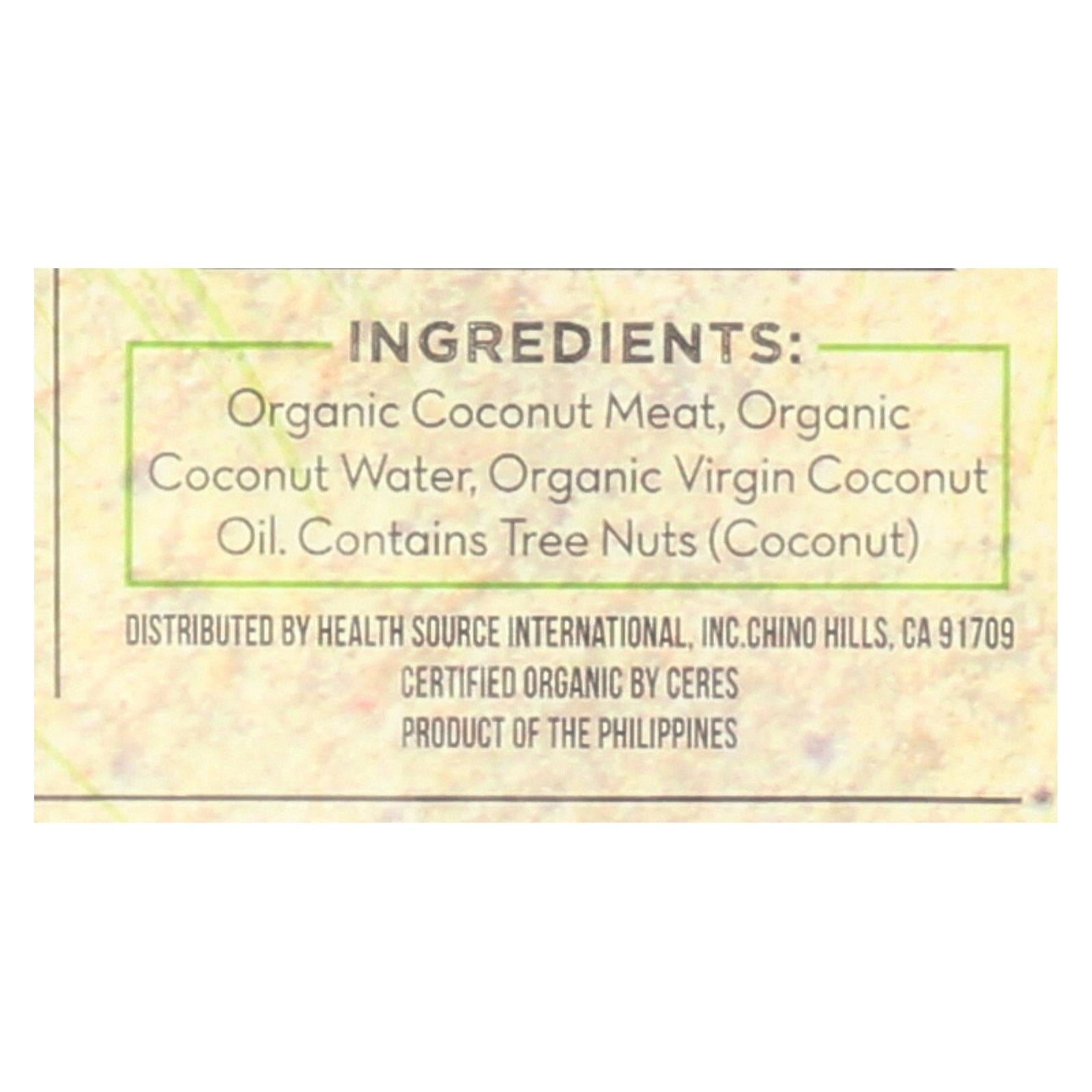 Nuco Original Organic Coconut Wraps  - Case of 12 - 2.47 OZ