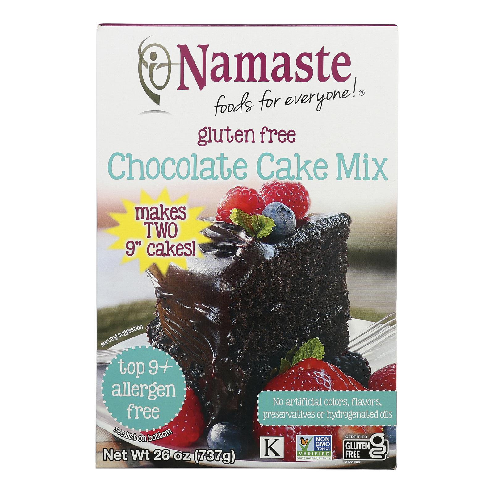 Namaste Foods Chocolate Cake - Mix - Case Of 6 - 26 Oz.