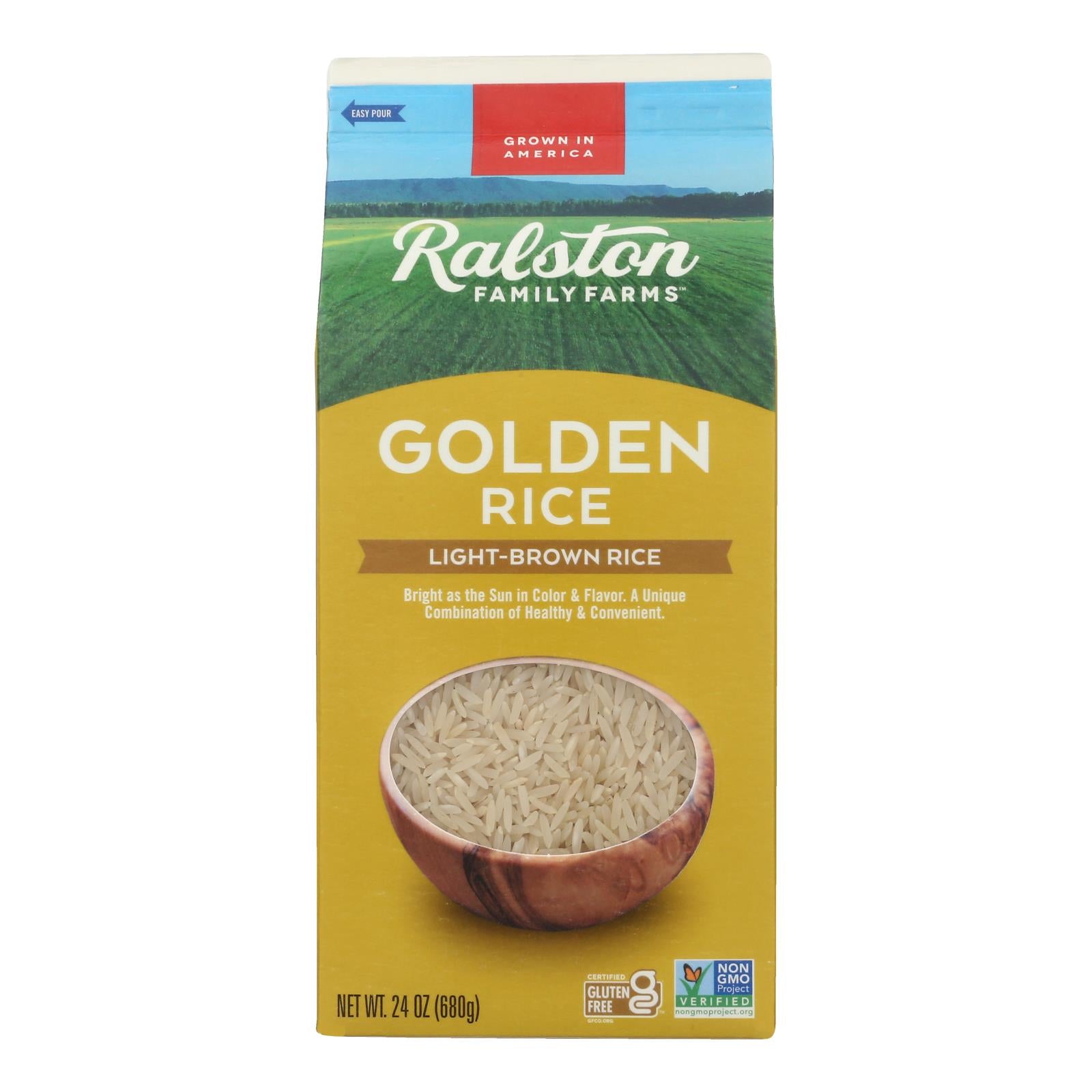 Ralston Family Farms - Rice Golden Light Brown - Case of 6-24 OZ