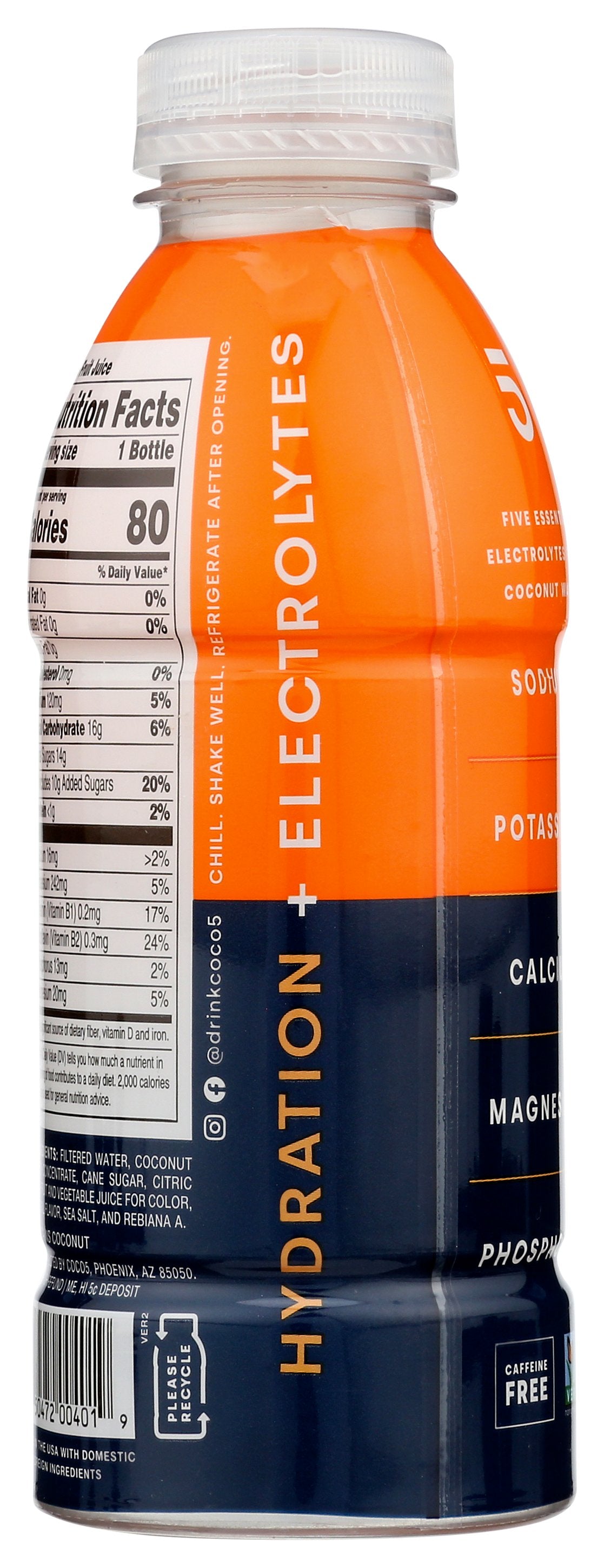 COCO5 WATER COCO5 ORANGE - Case of 12