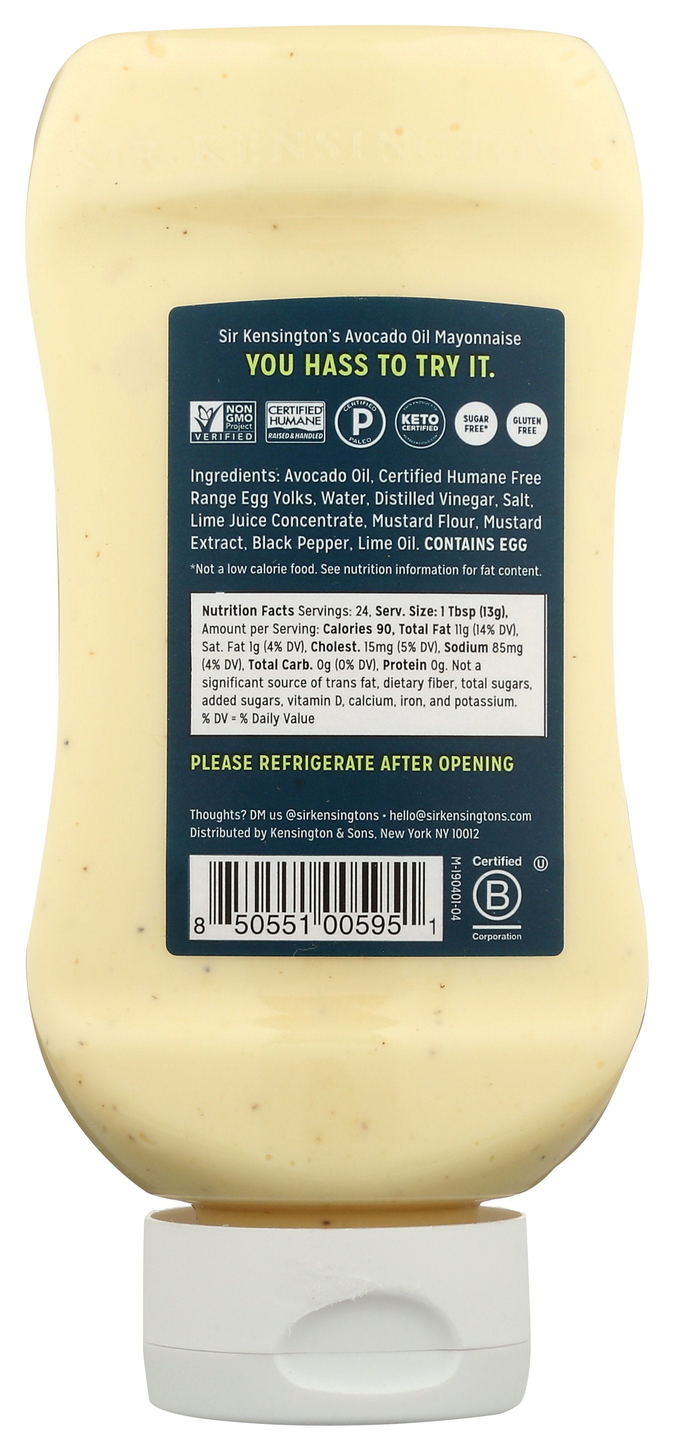 SIR KENSINGTONS MAYO AVO OIL SQUEEZE - Case of 6