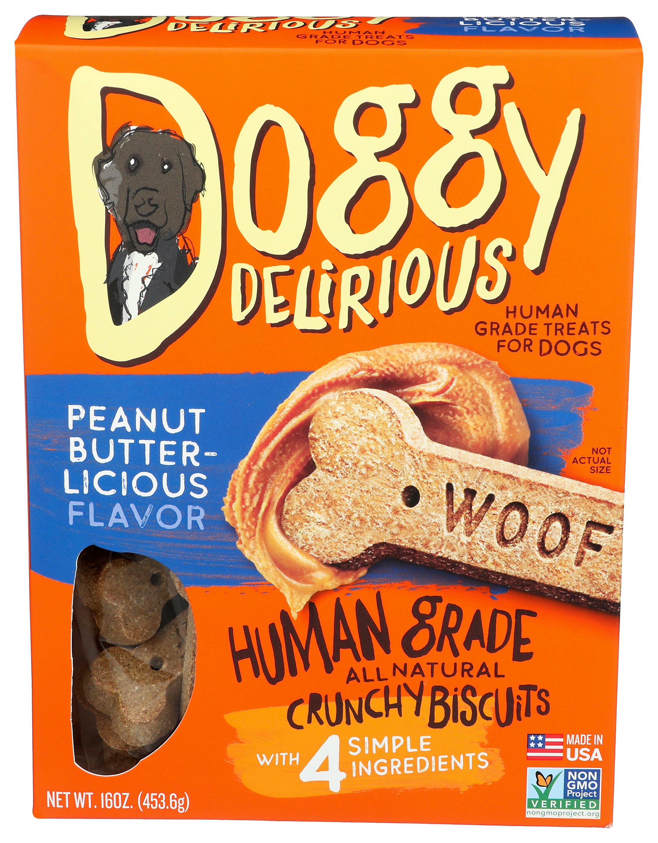 DOGGY DELIRIOUS DOG BONE PB - Case of 6