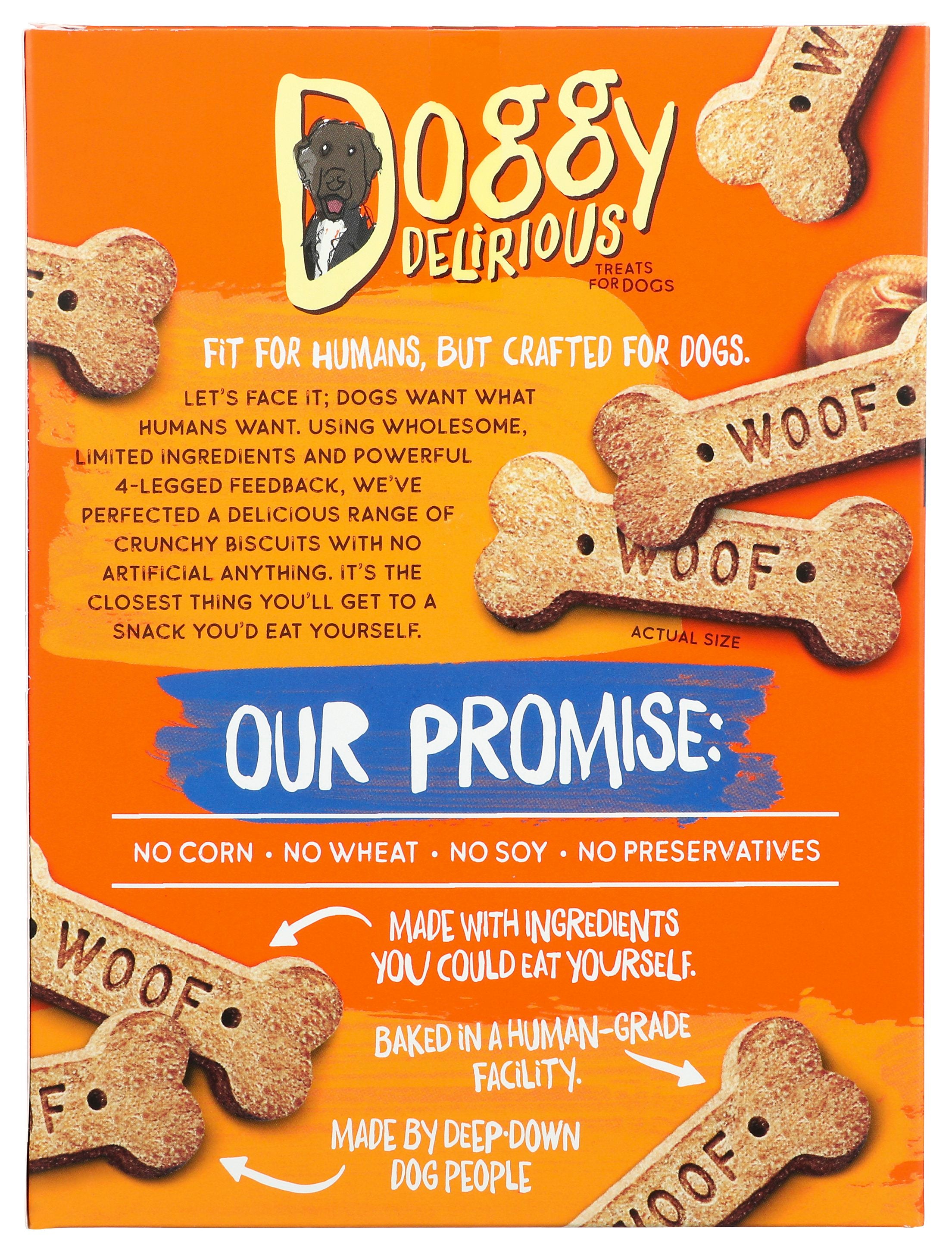DOGGY DELIRIOUS DOG BONE PB - Case of 6