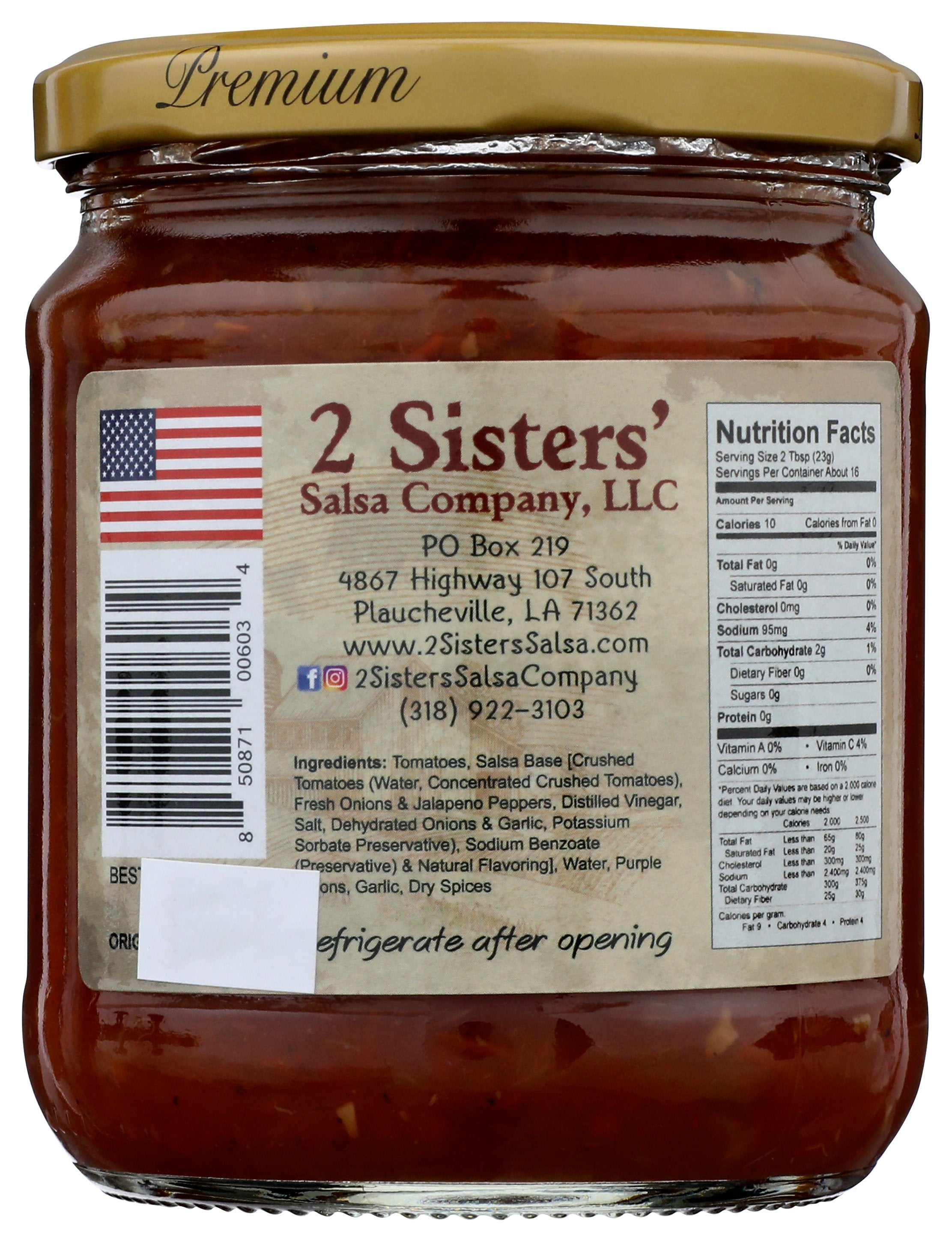 2 SISTERS SALSA ORIGINAL - Case of 6