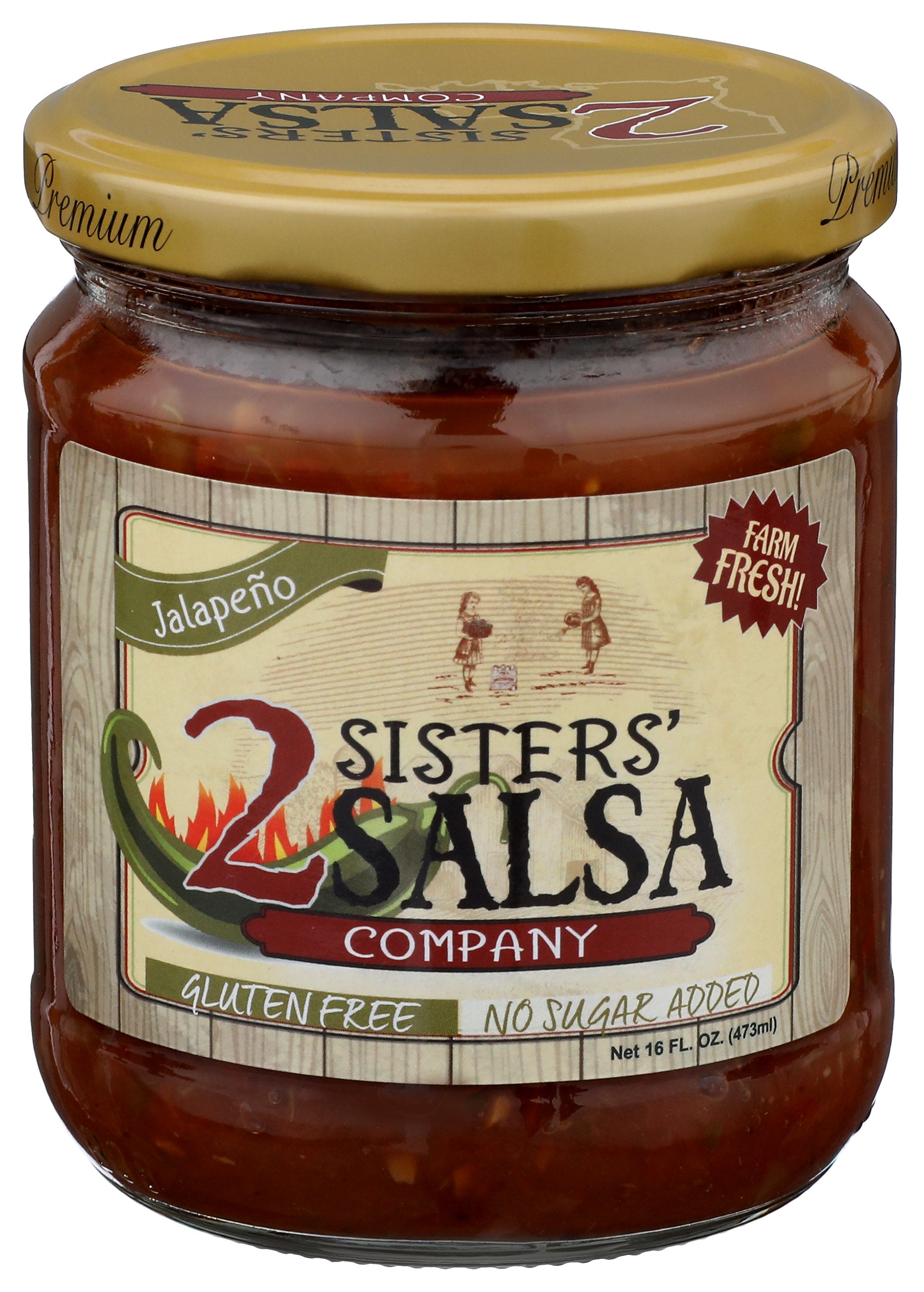 2 SISTERS SALSA JALAPENO - Case of 6