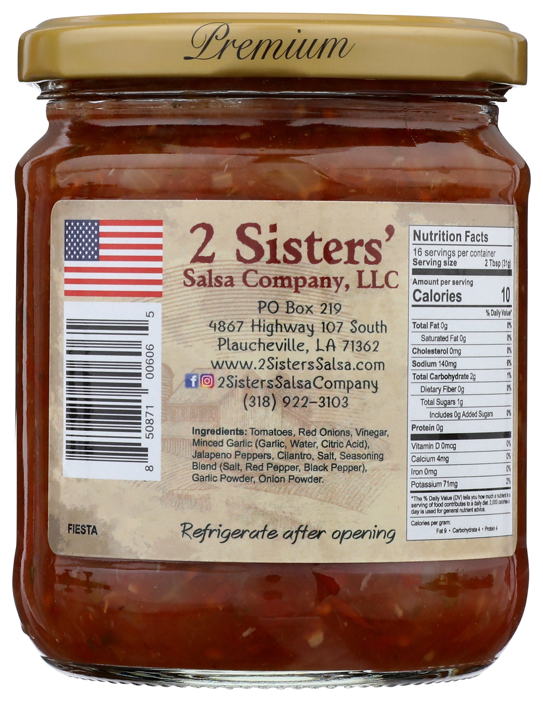2 SISTERS SALSA FIESTA - Case of 6