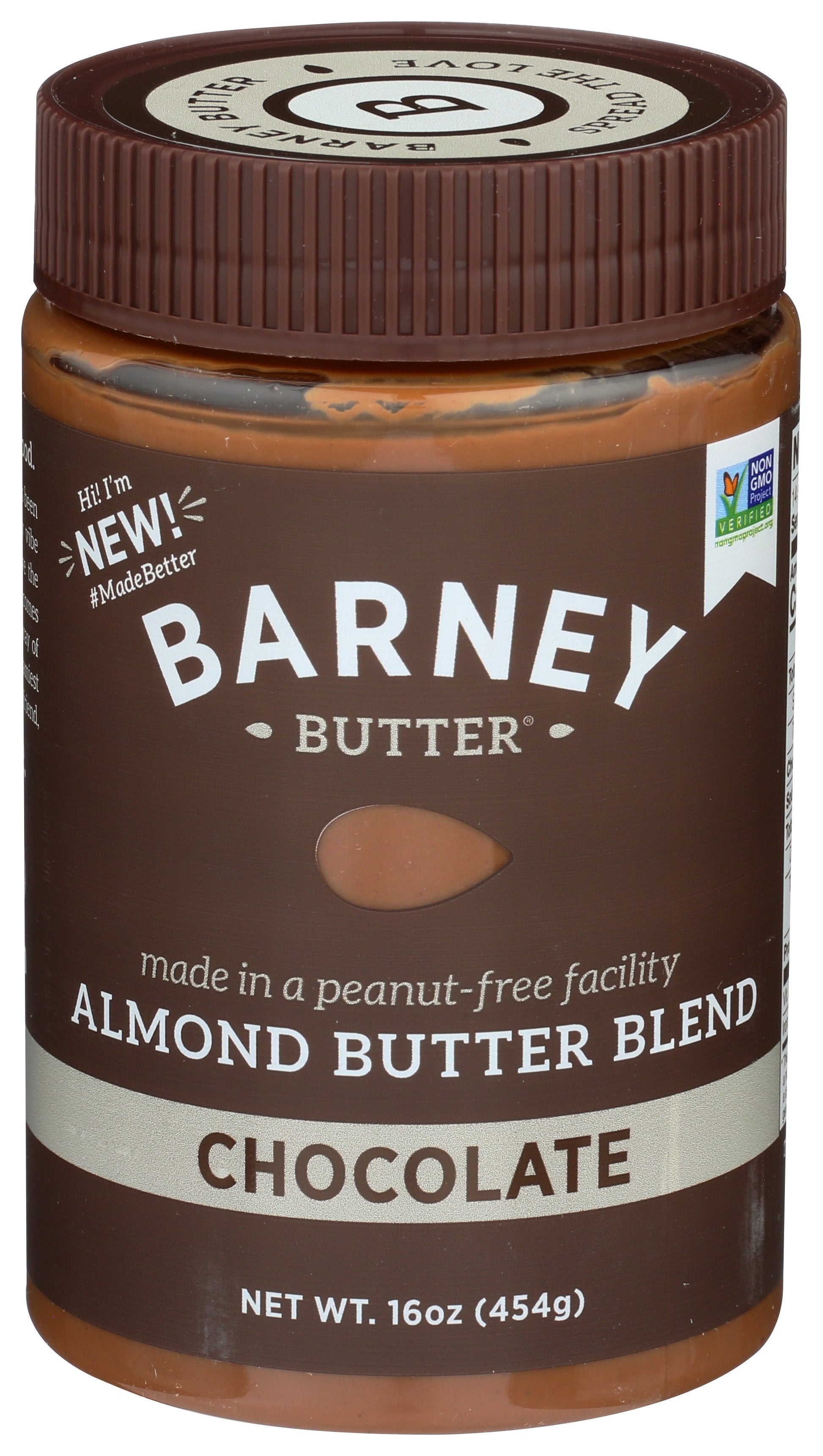 BARNEY BUTTER NUT BUTTER ALMOND CHOCOLA - Case of 6 [ALMOND BUTTER - 16 OZ]