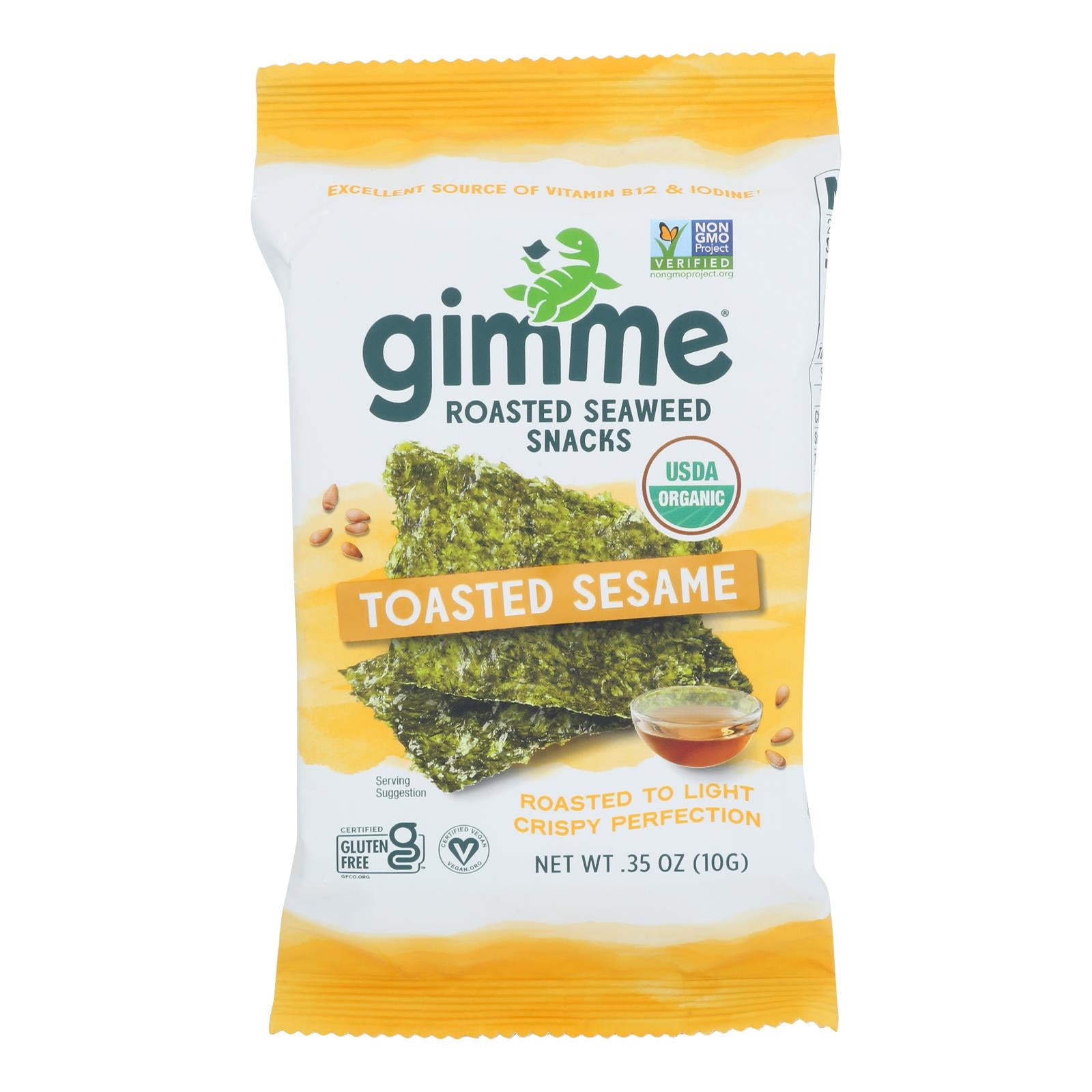 Gimme Organic Roasted - Sesame - Case Of 12 - 0.35 Oz.