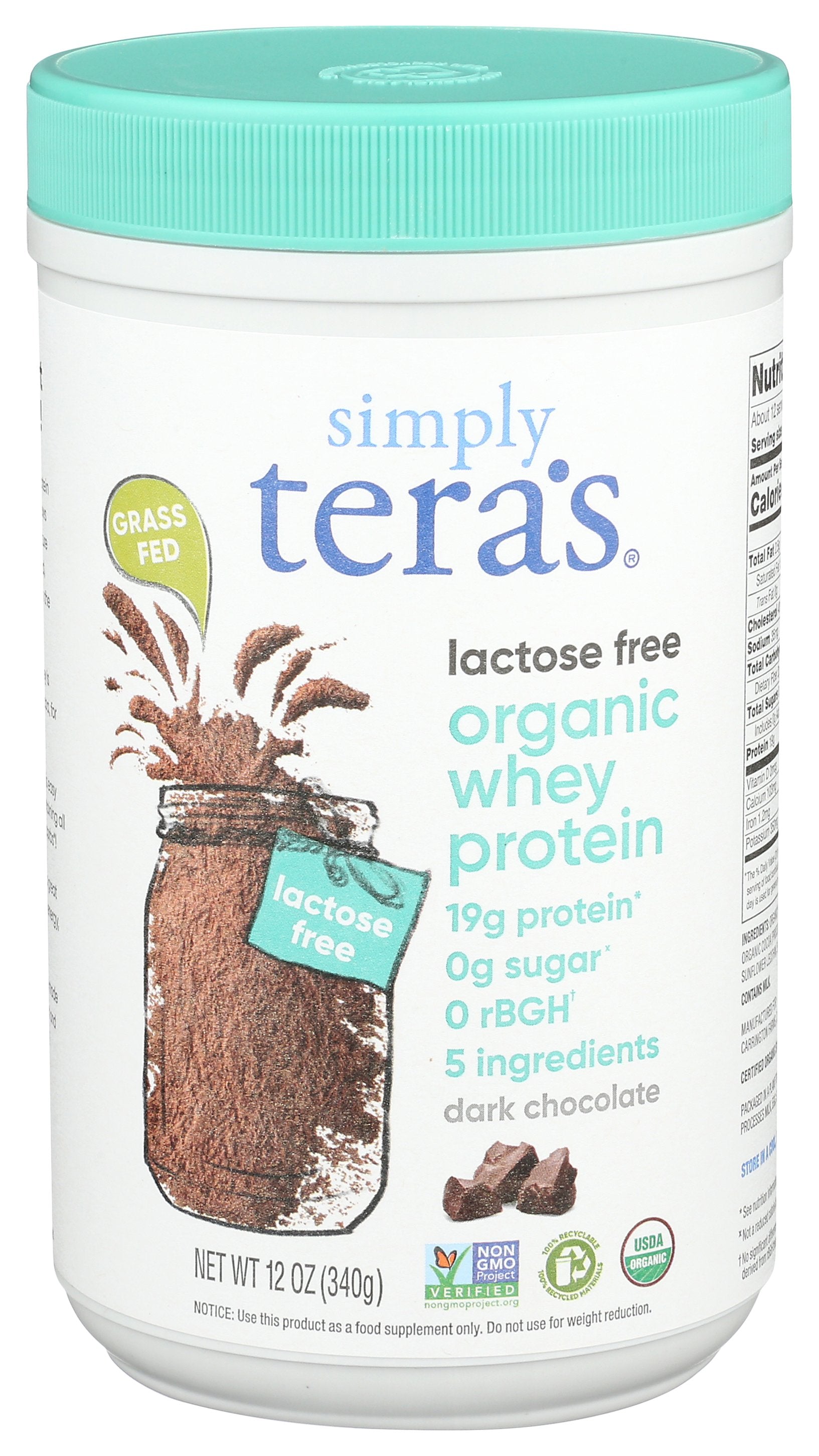 SIMPLY TERAS WHEY PROTEIN LF CHOC ORG