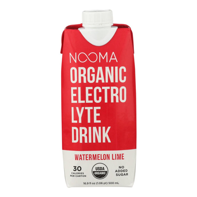 Nooma Electrolite Drink - Organic - Watermelon Lime - Case Of 12 - 16.9 Fl Oz