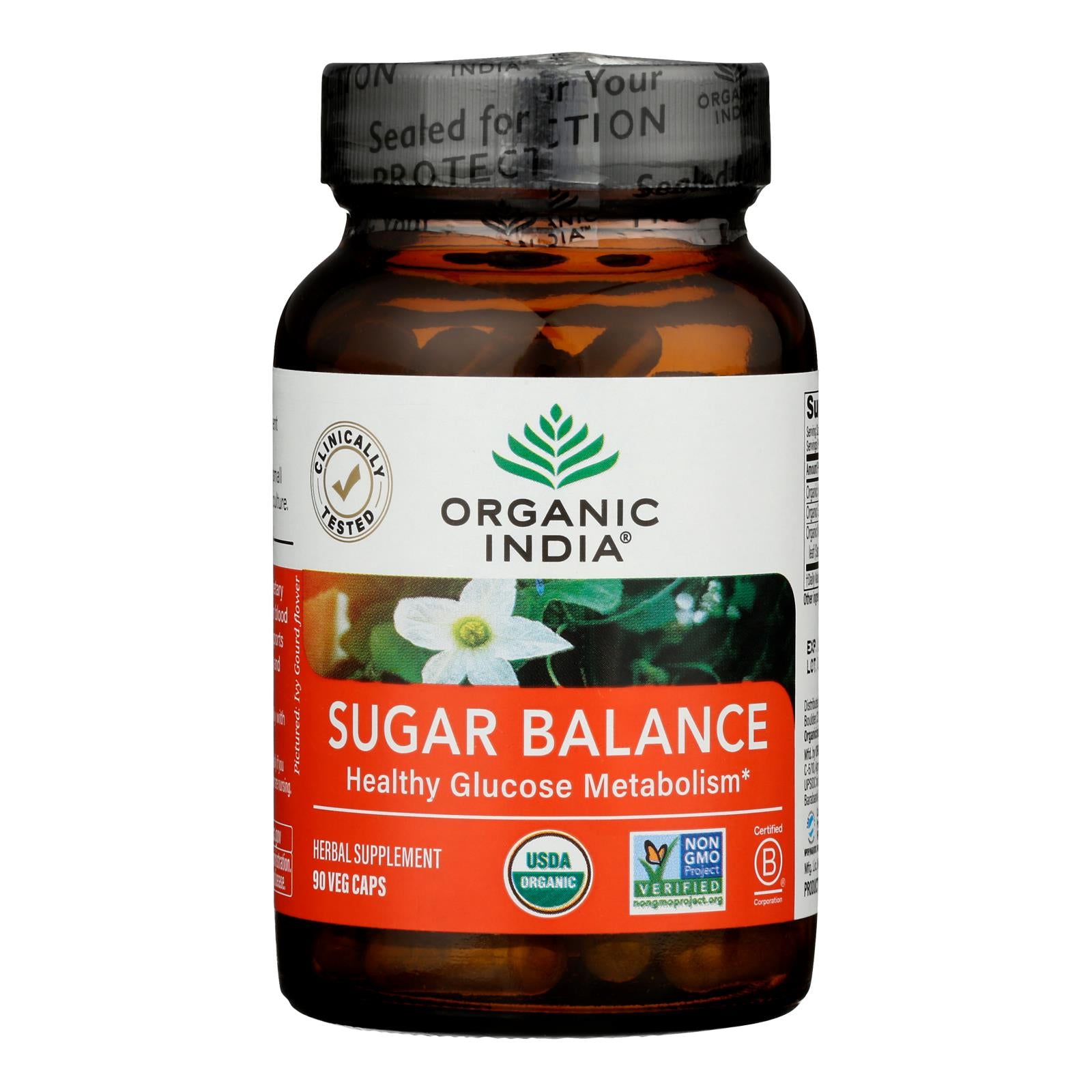 Organic India - Sugar Balance - 1 Each -90 Vcap