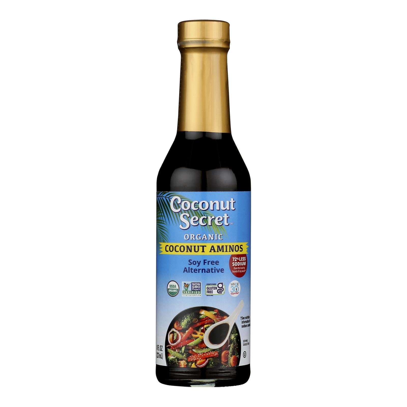 Coconut Secret - Organic Raw Aminos - Coconut - Case Of 12 - 8 Fl Oz.