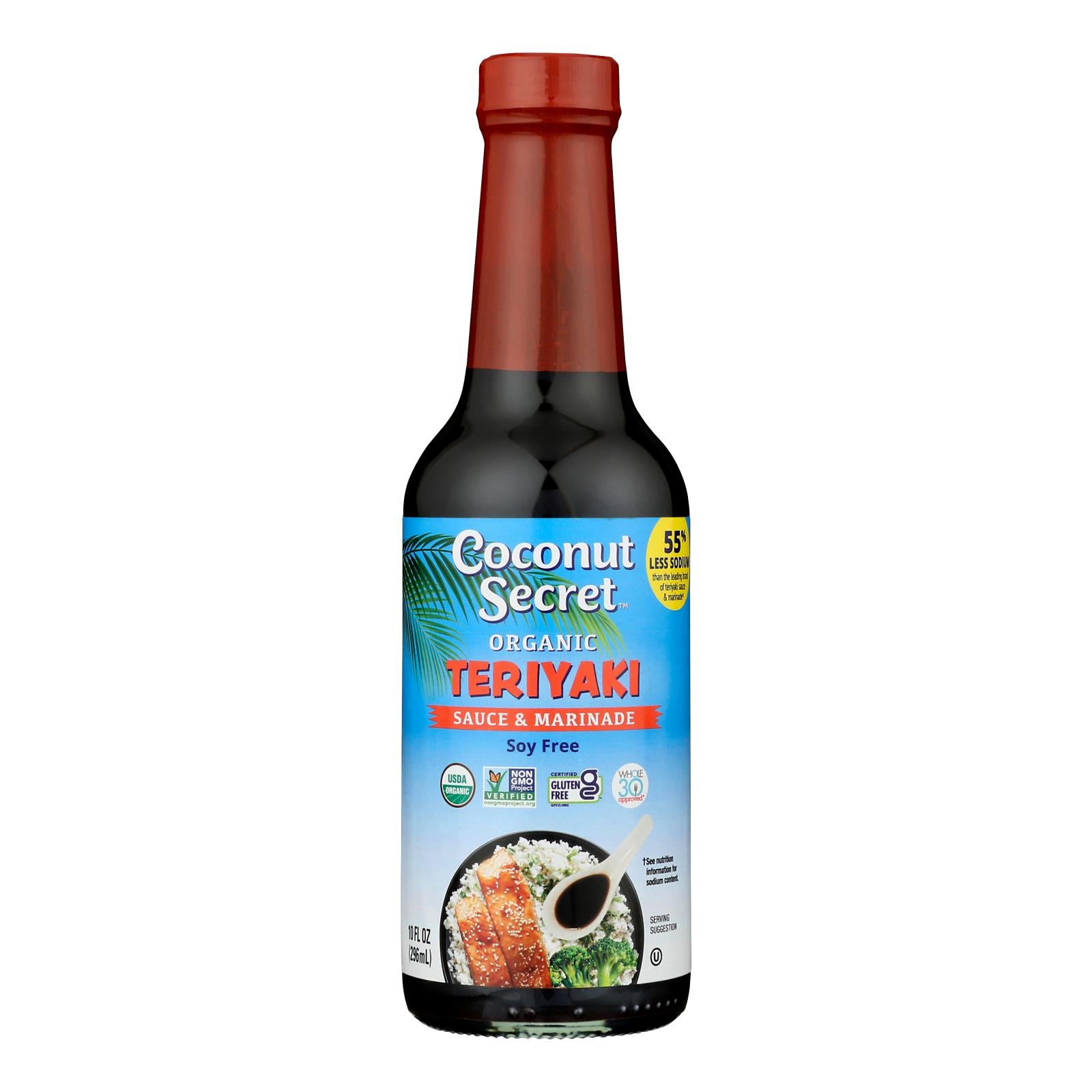 Coconut Secret - Organic Teriyaki Sauce - Case Of 12 - 10 Fl Oz.