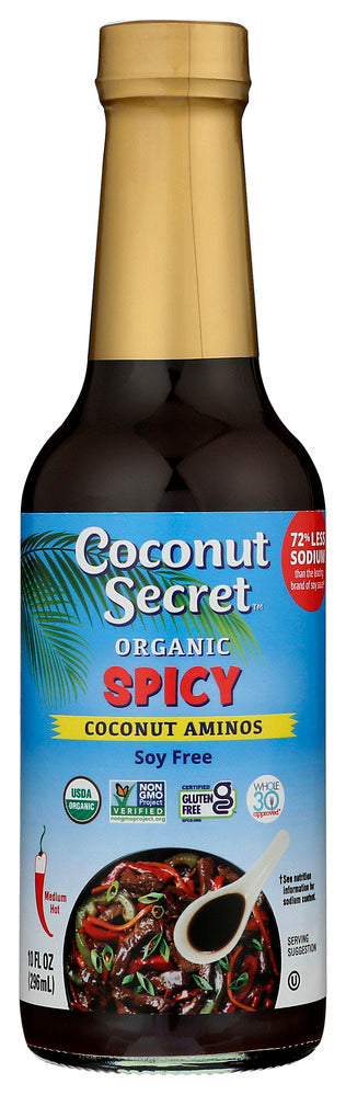 Coconut Secret Spicy Coconut  Aminos - Case of 12 - 10 OZ