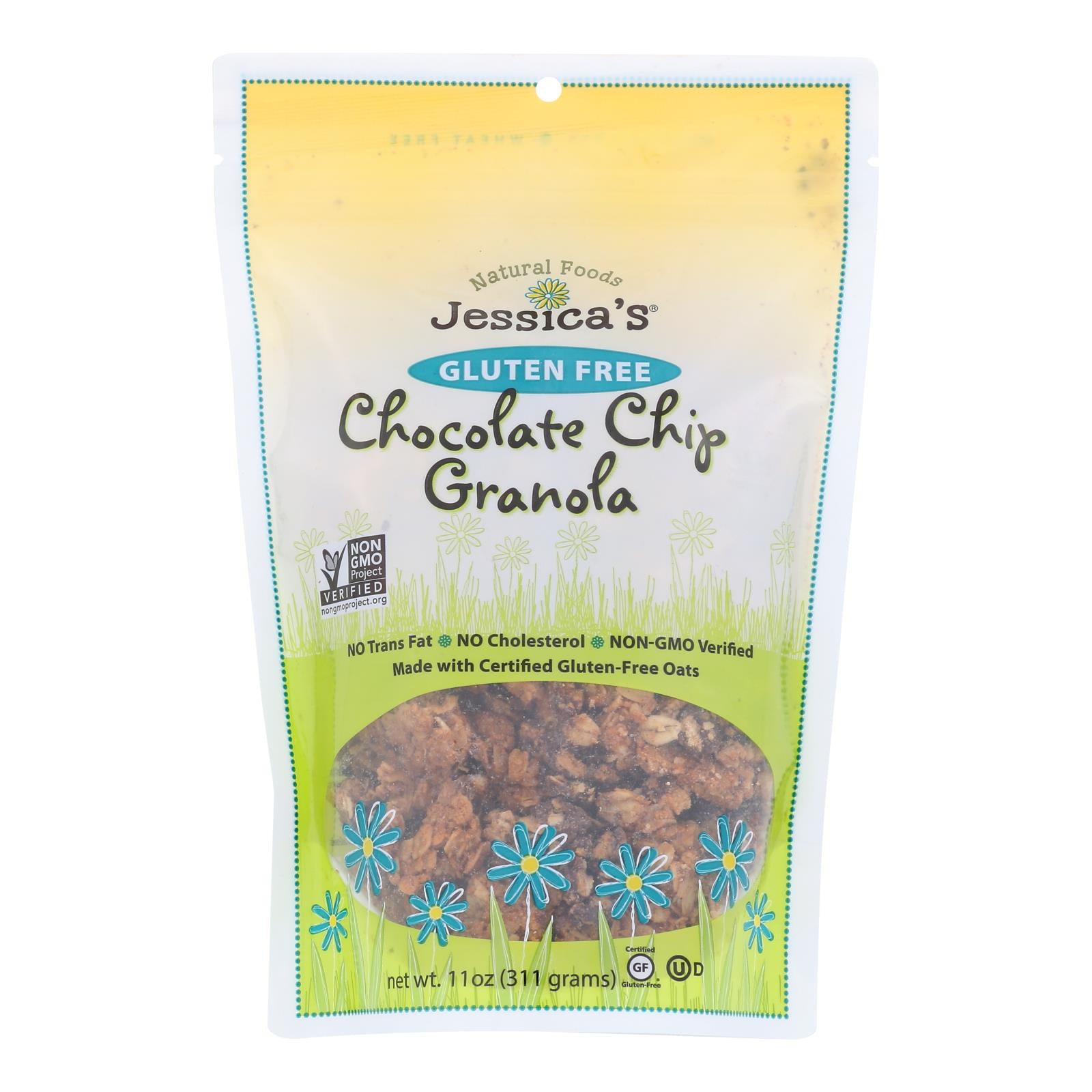 Jessica's Natural Foods Gluten Free Chocolate Chip Granola  - Case Of 12 - 11 Oz