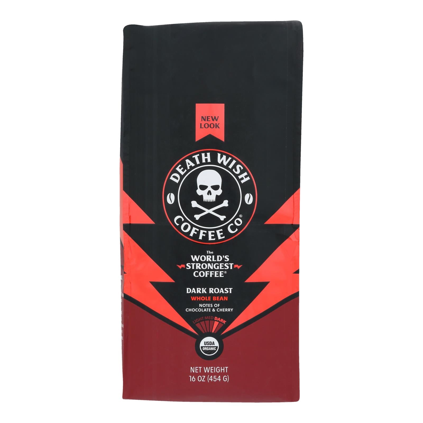 Death Wish Coffee - Coffee Whole Bean - Case of 6-16 OZ