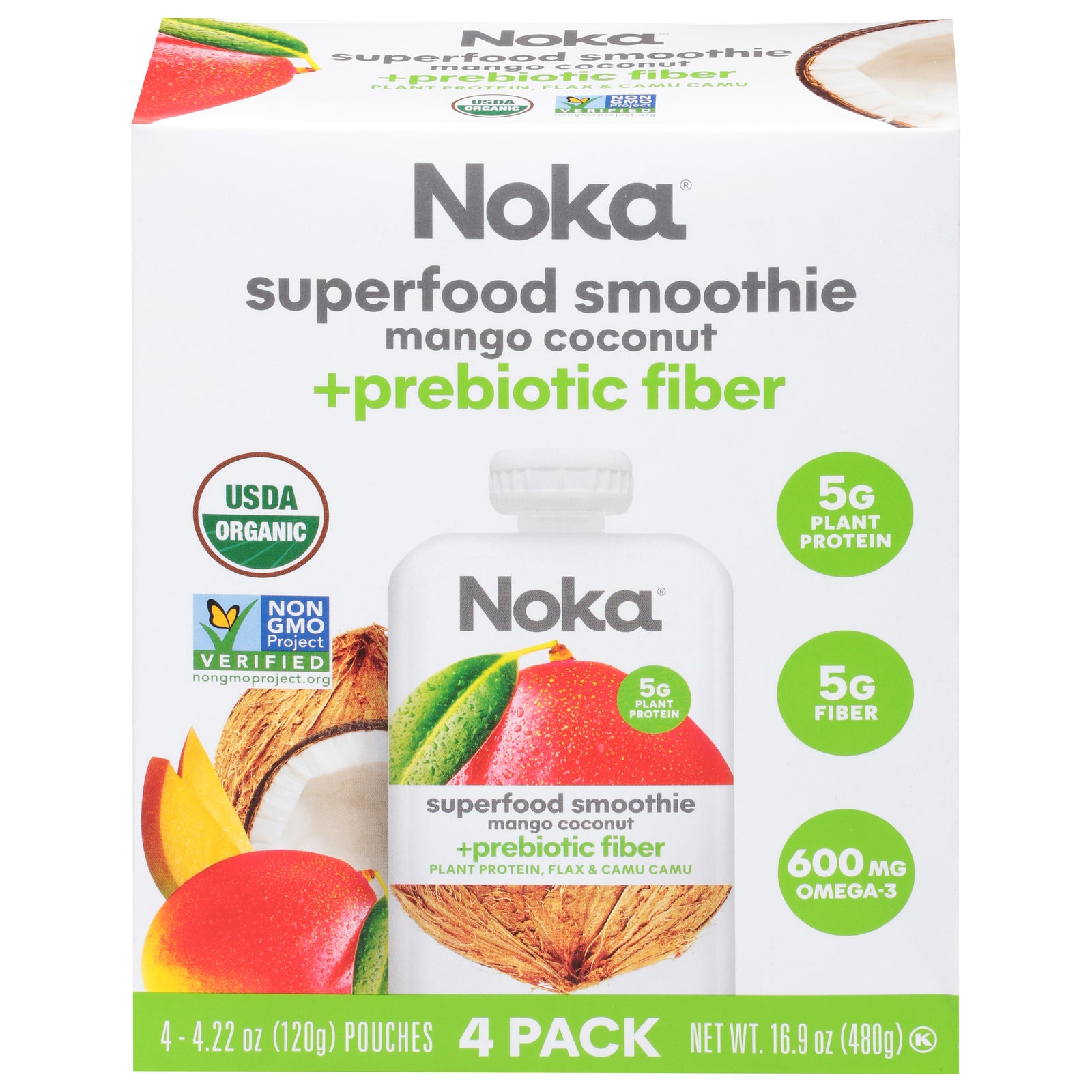 Noka - Sprfd Smthe Mgo Coconut - Case of 6-4 PACK