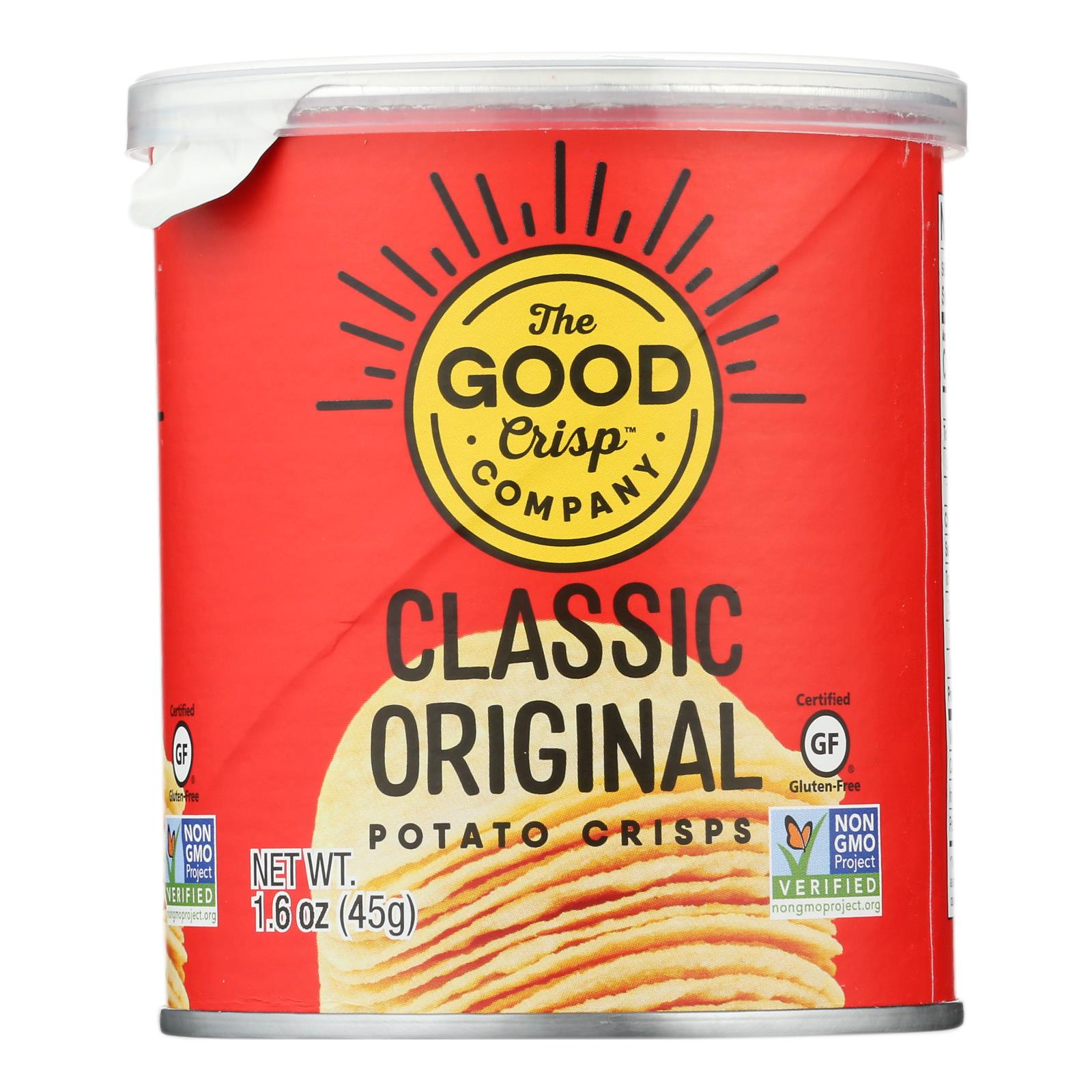 The Good Crisp Company Potato Crisps - Original - Case Of 12 - 1.6 Oz