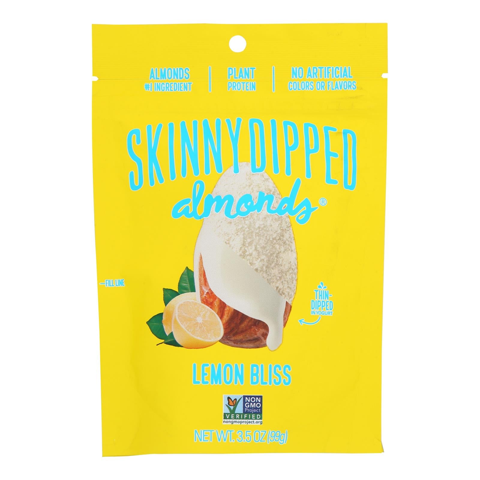 Skinnydipped - Almonds Lemon Bliss - Case Of 10-3.5 Oz