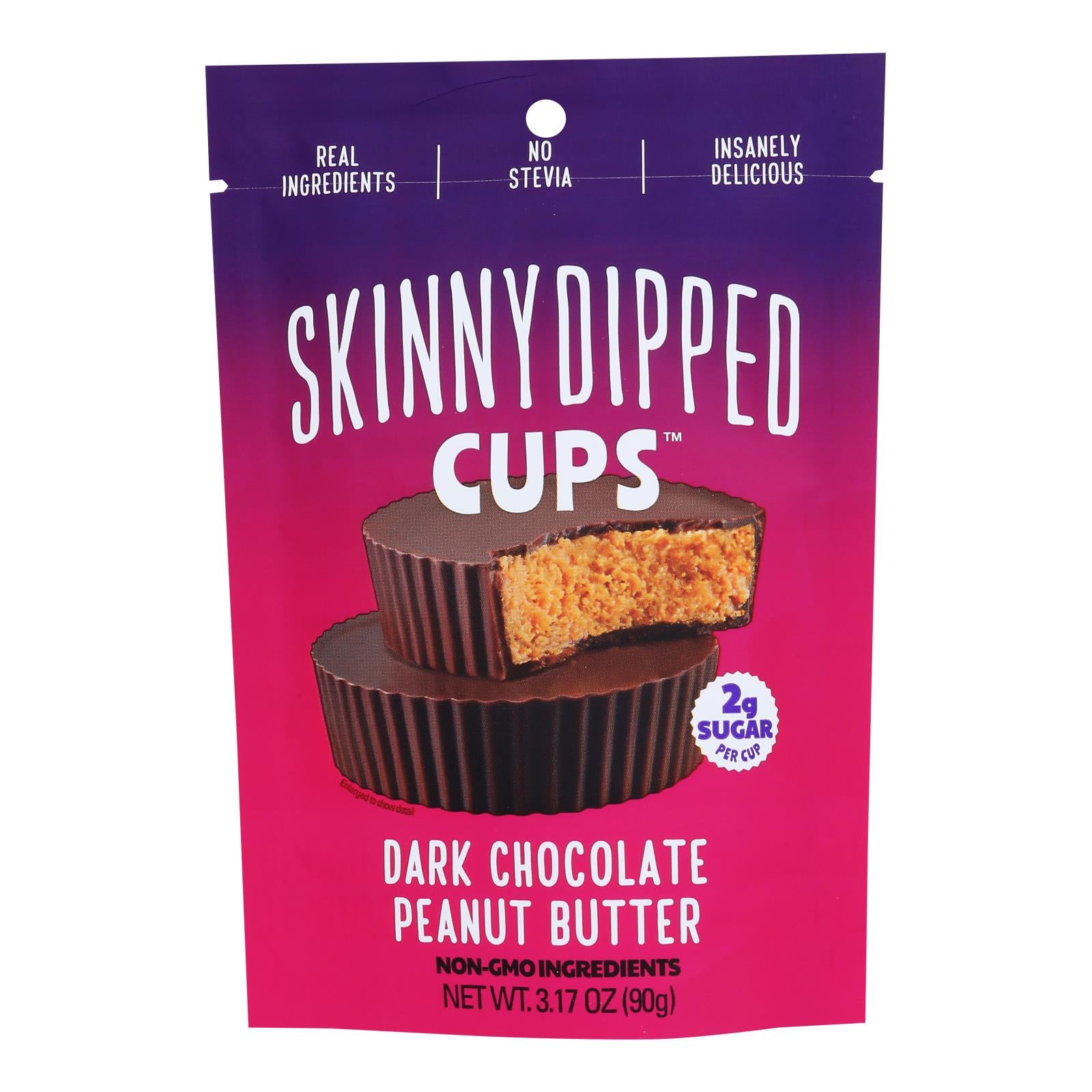 Skinnydipped - Peanut Butter Cup Dark Chocolate - Case of 10-3.17 OZ