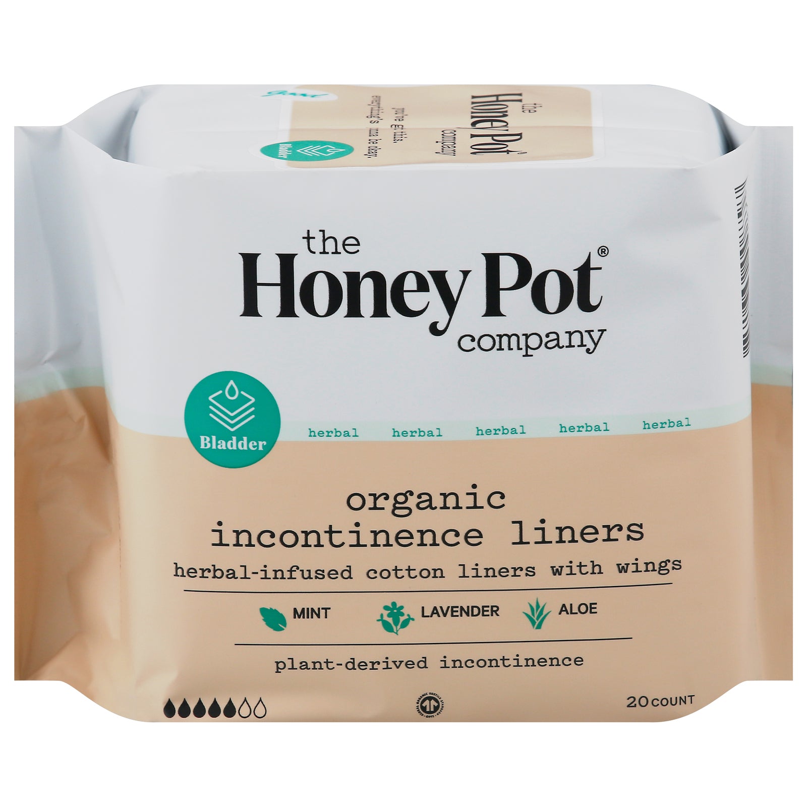 The Honey Pot - Pntylnr Incont Herbal - 1 Each-20 Ct