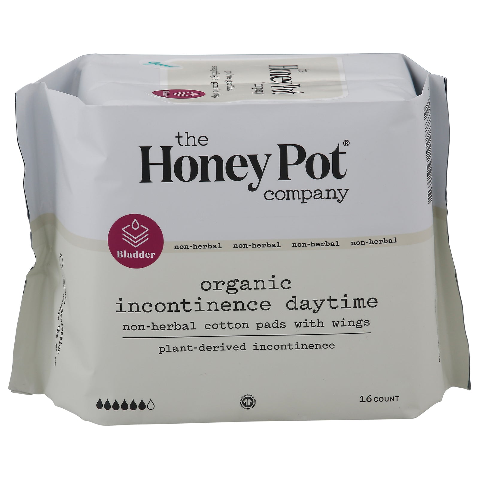 The Honey Pot - Pad Incontinence Day - 1 Each-16 Ct